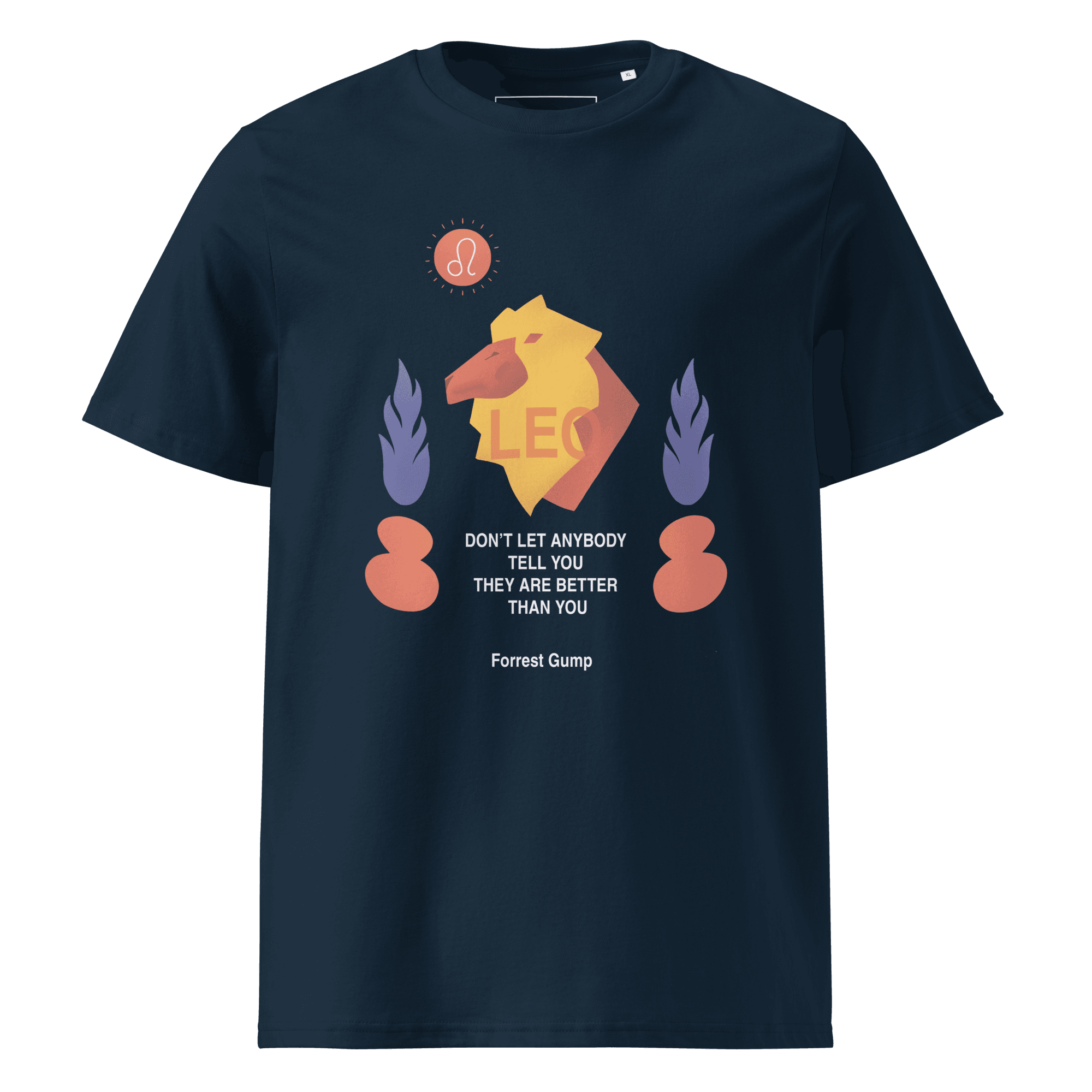 Leo Unisex Organic Cotton T-Shirt - Forrest Gump Edition - 