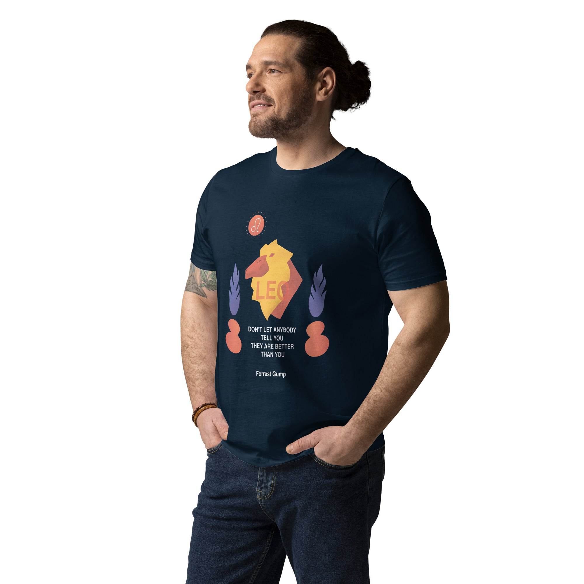 Leo Unisex Organic Cotton T-Shirt - Forrest Gump Edition - 