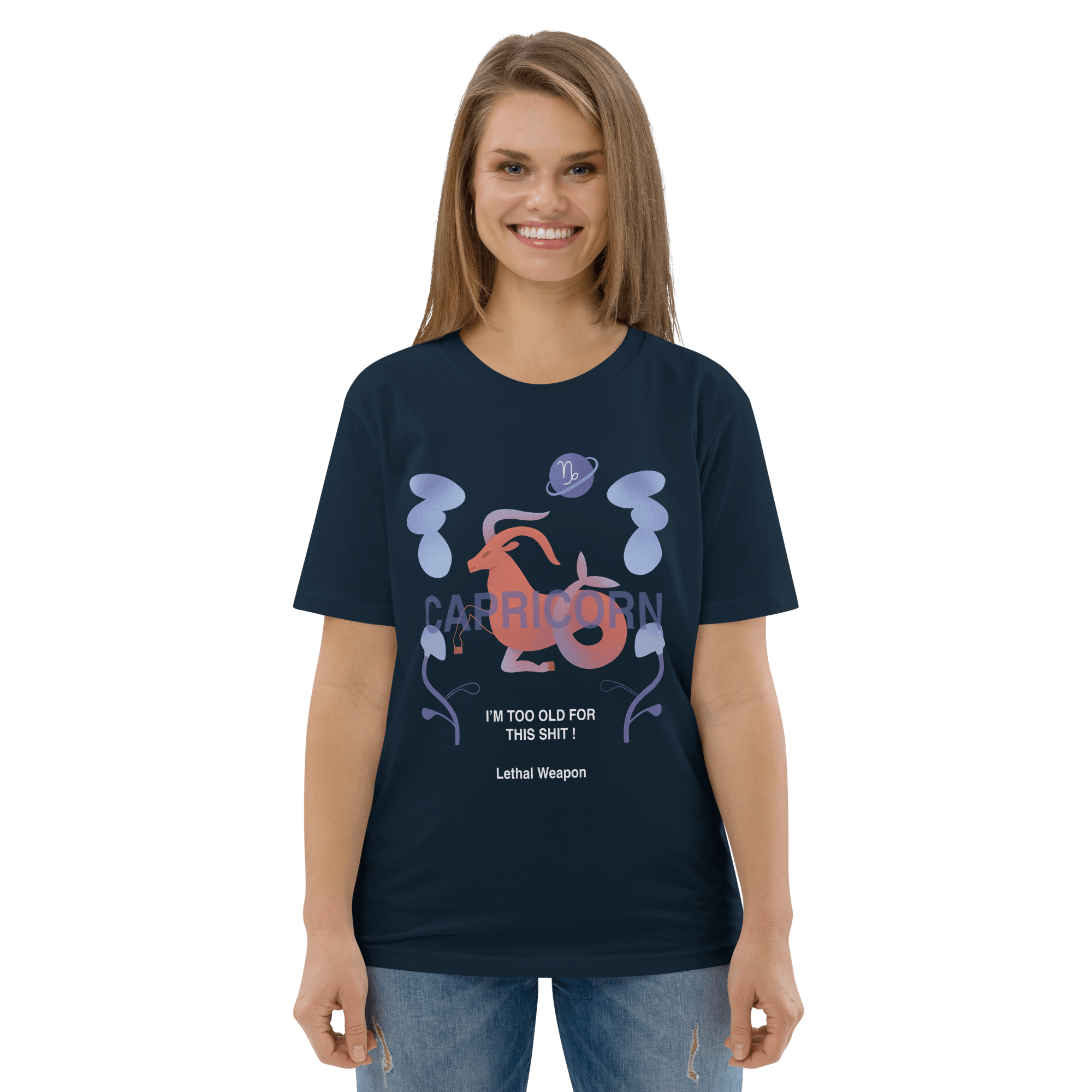 Capricorn Unisex Organic Cotton T-Shirt - Lethal Weapon Edition - 