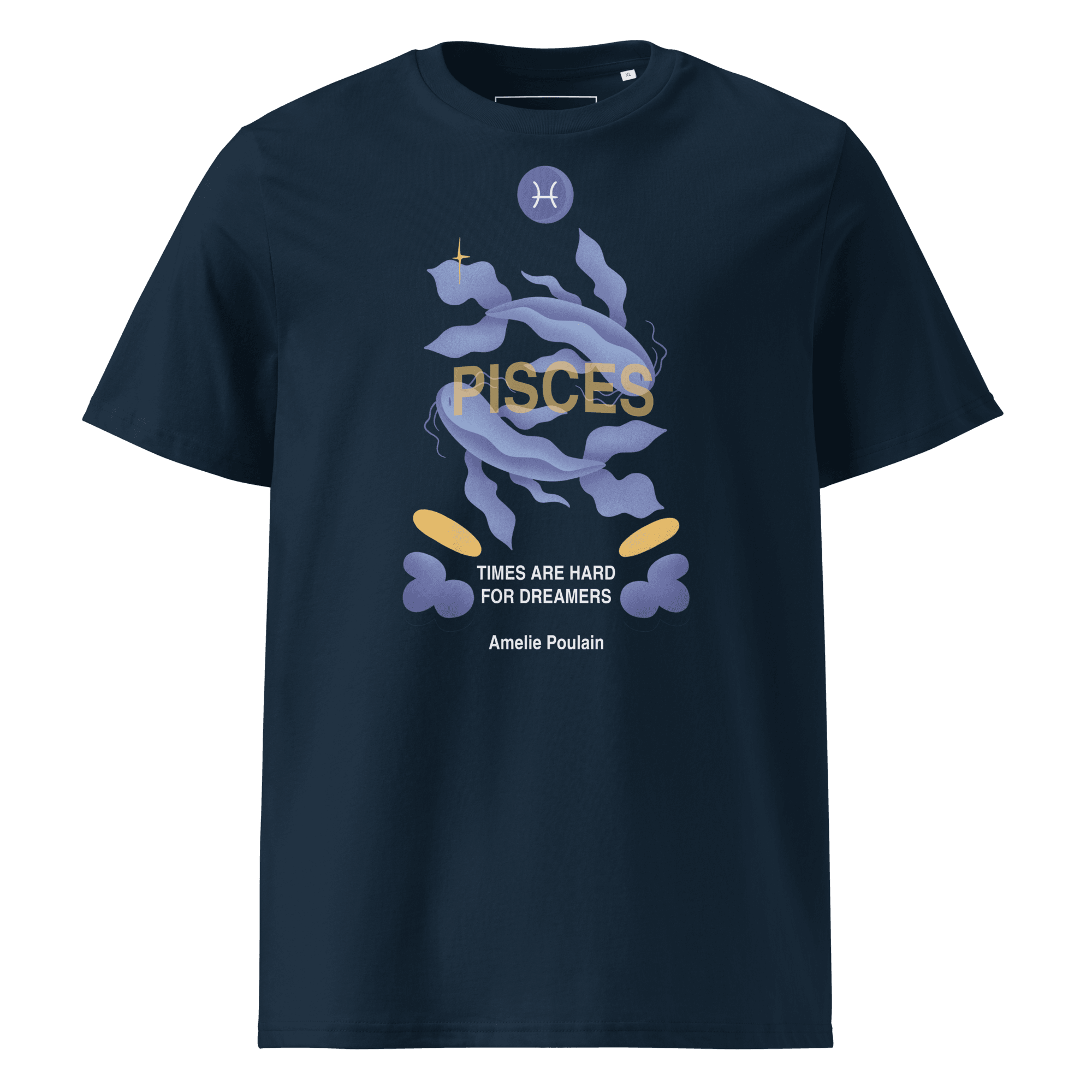 Pisces Unisex Organic Cotton T-Shirt - Amelie Poulain Edition - 