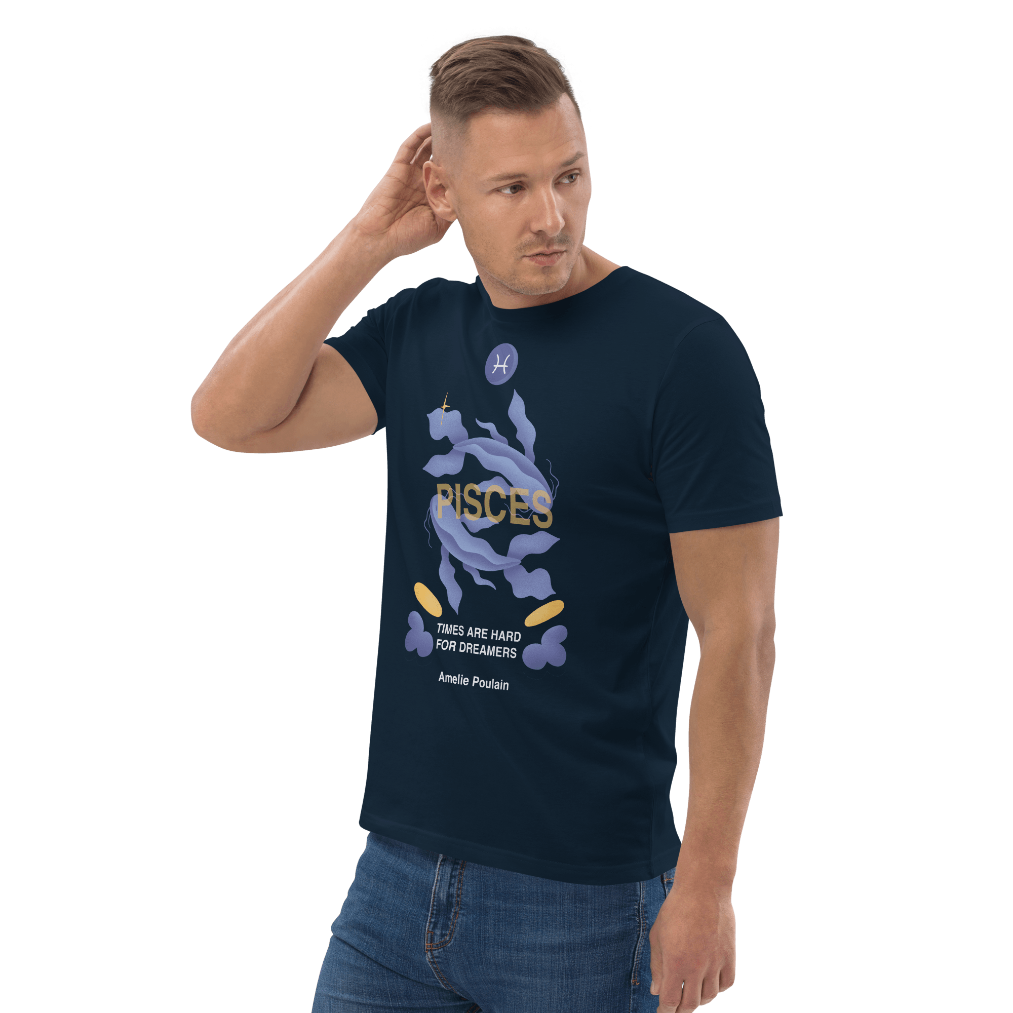 Pisces Unisex Organic Cotton T-Shirt - Amelie Poulain Edition - 