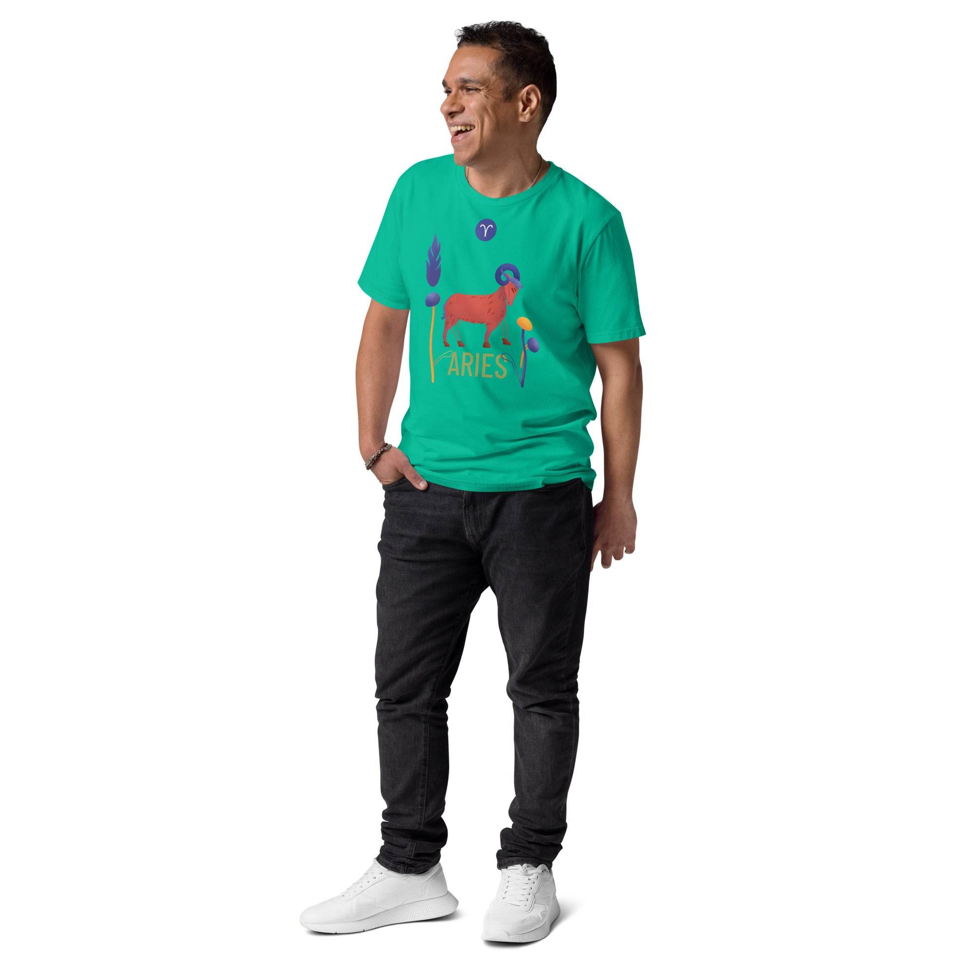Aries Unisex Organic Cotton T-Shirt Raw - 