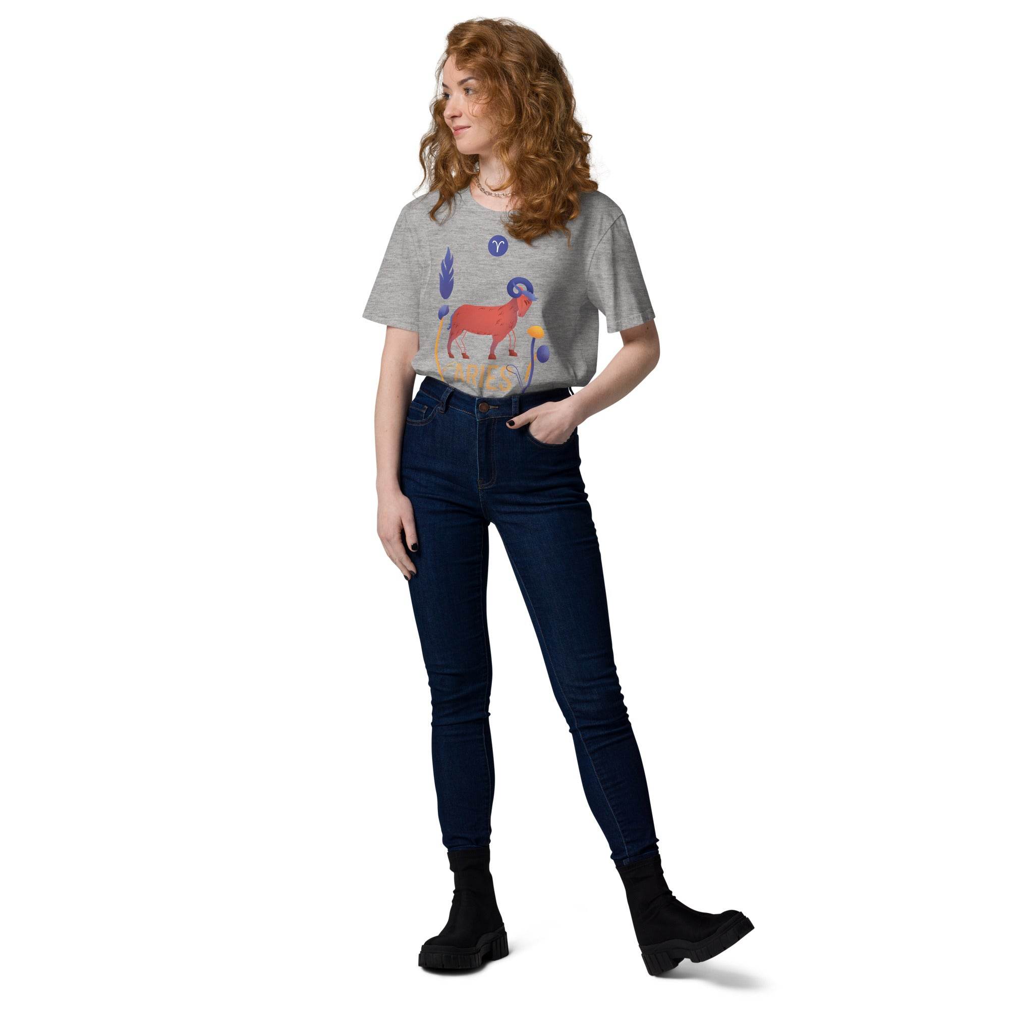 Aries Unisex Organic Cotton T-Shirt Raw - 