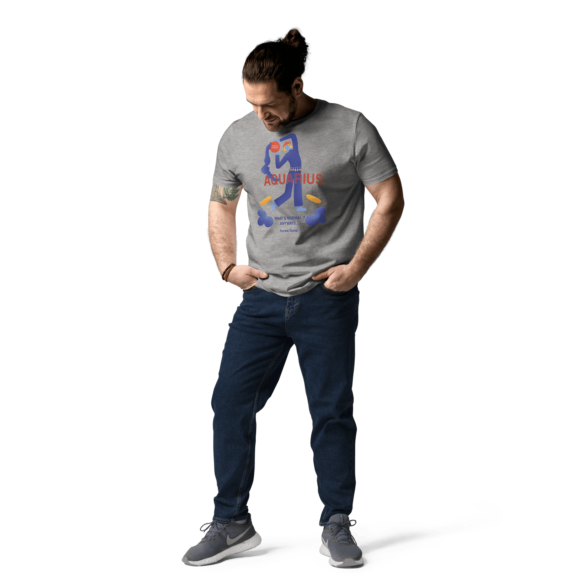 Aquarius Unisex Organic Cotton T-Shirt - Forrest Gump Edition - 