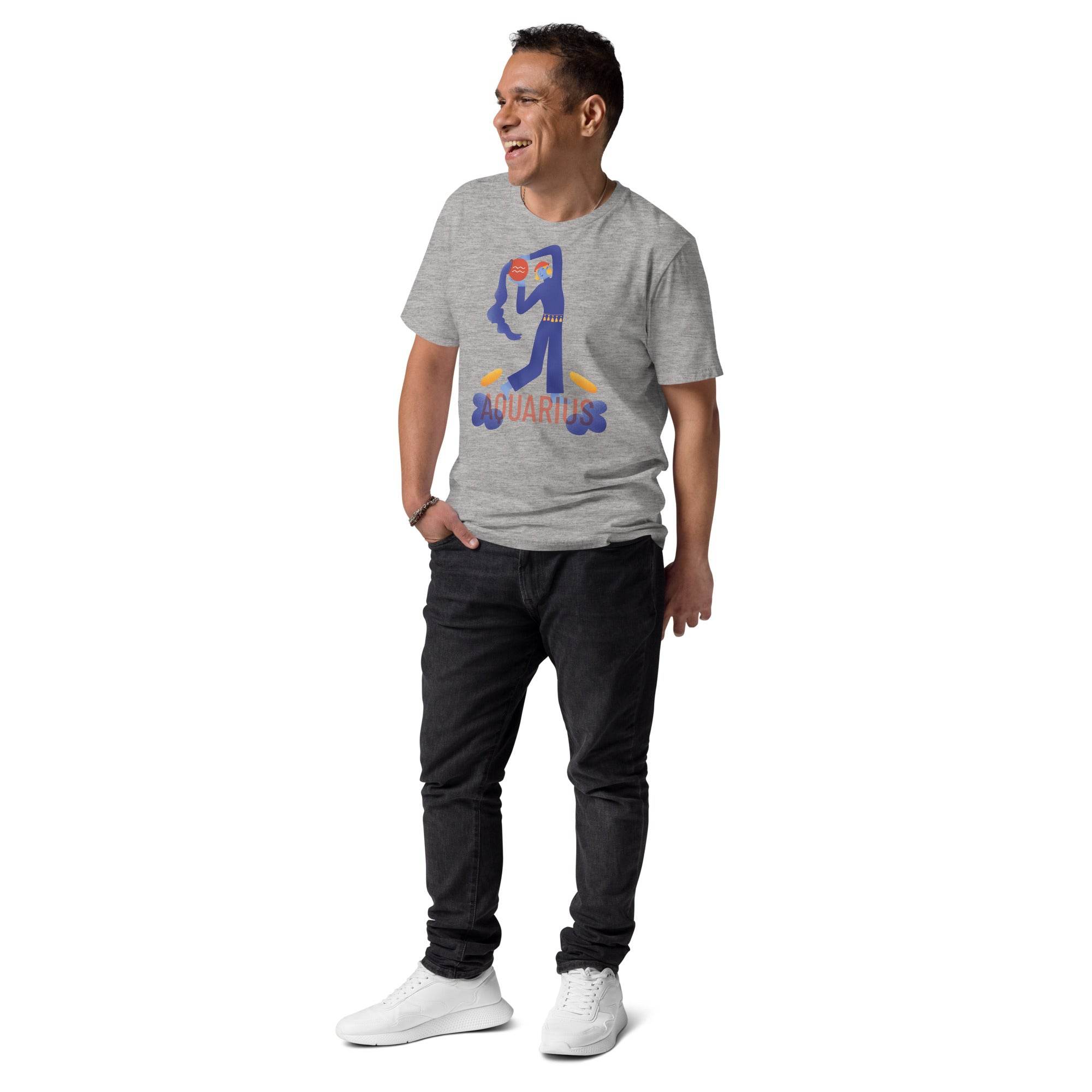 Aquarius Unisex Organic Cotton T-Shirt - Raw Edition - 
