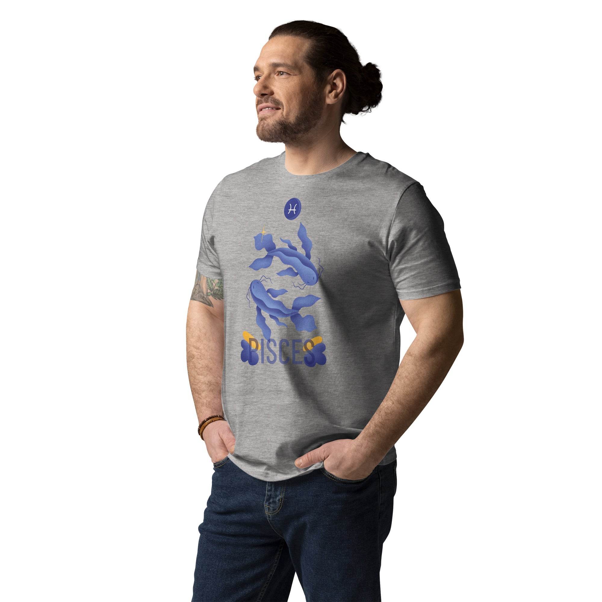 Pisces Unisex Organic Cotton T-Shirt - Raw Edition - 