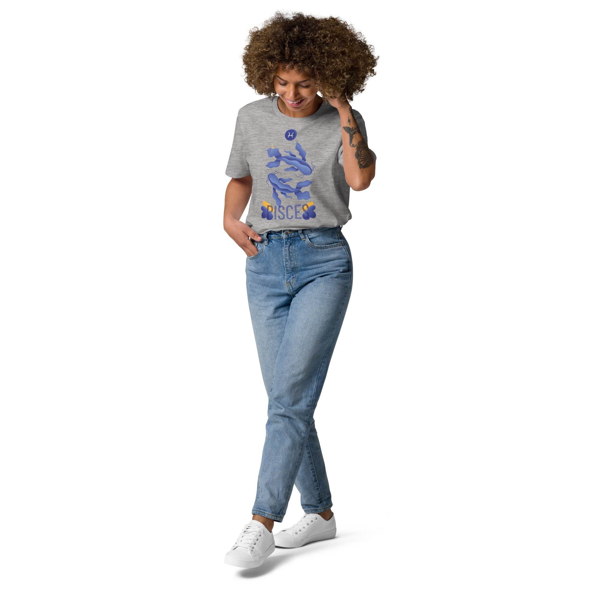 Pisces Unisex Organic Cotton T-Shirt - Raw Edition - 