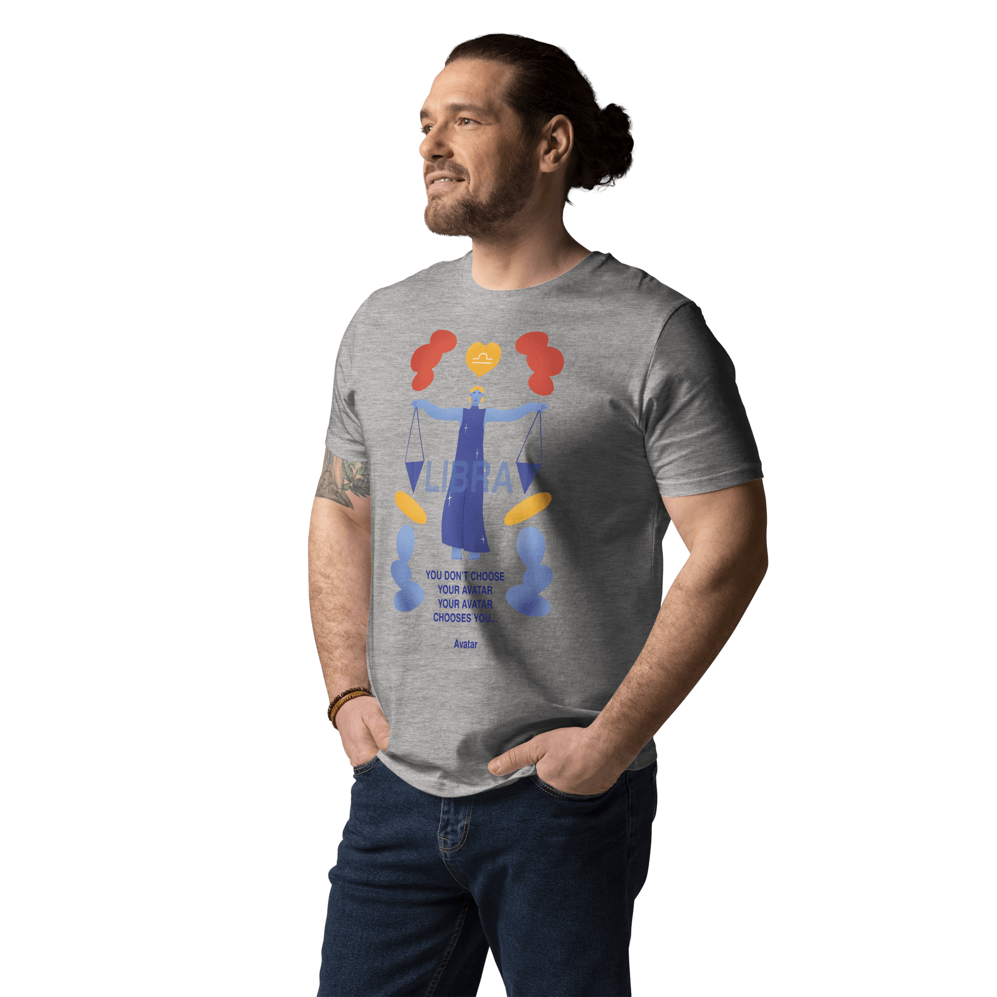 Libra Unisex Organic Cotton T-Shirt - Avatar Edition - 