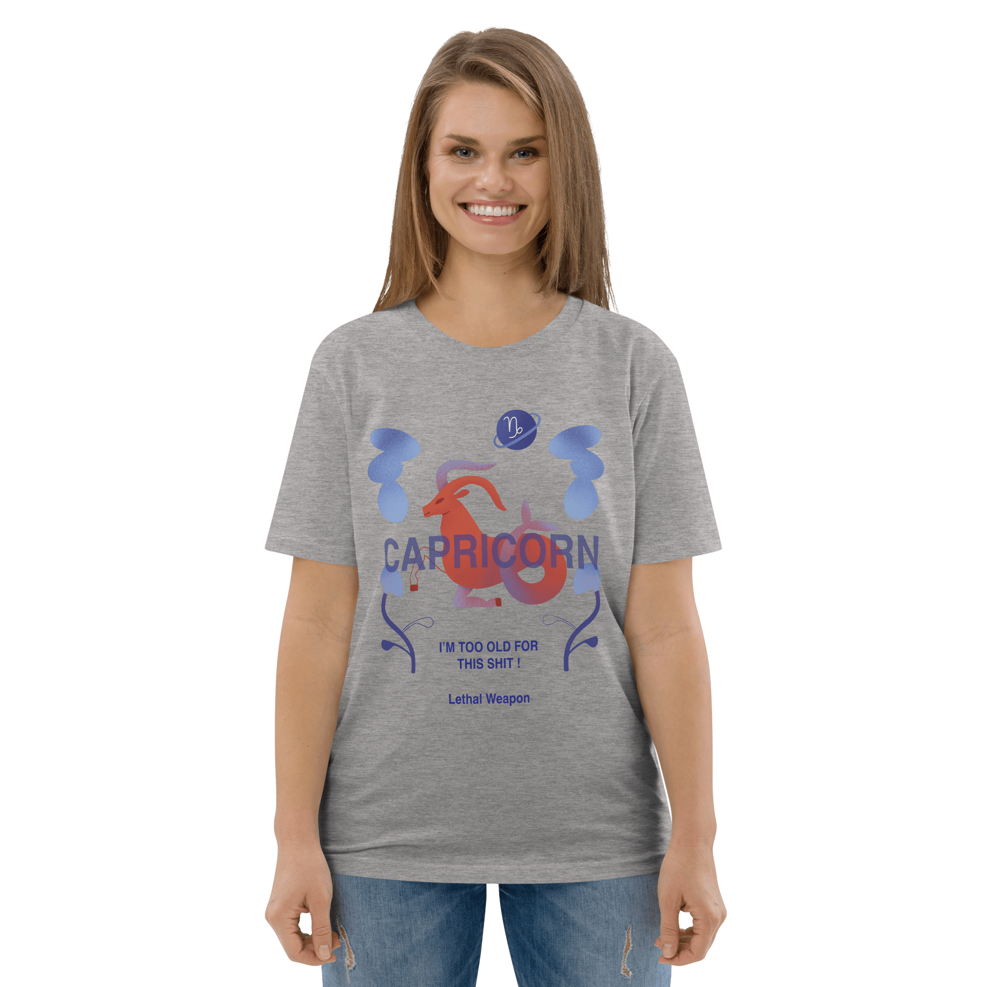 Capricorn Unisex Organic Cotton T-Shirt - Lethal Weapon Edition - 