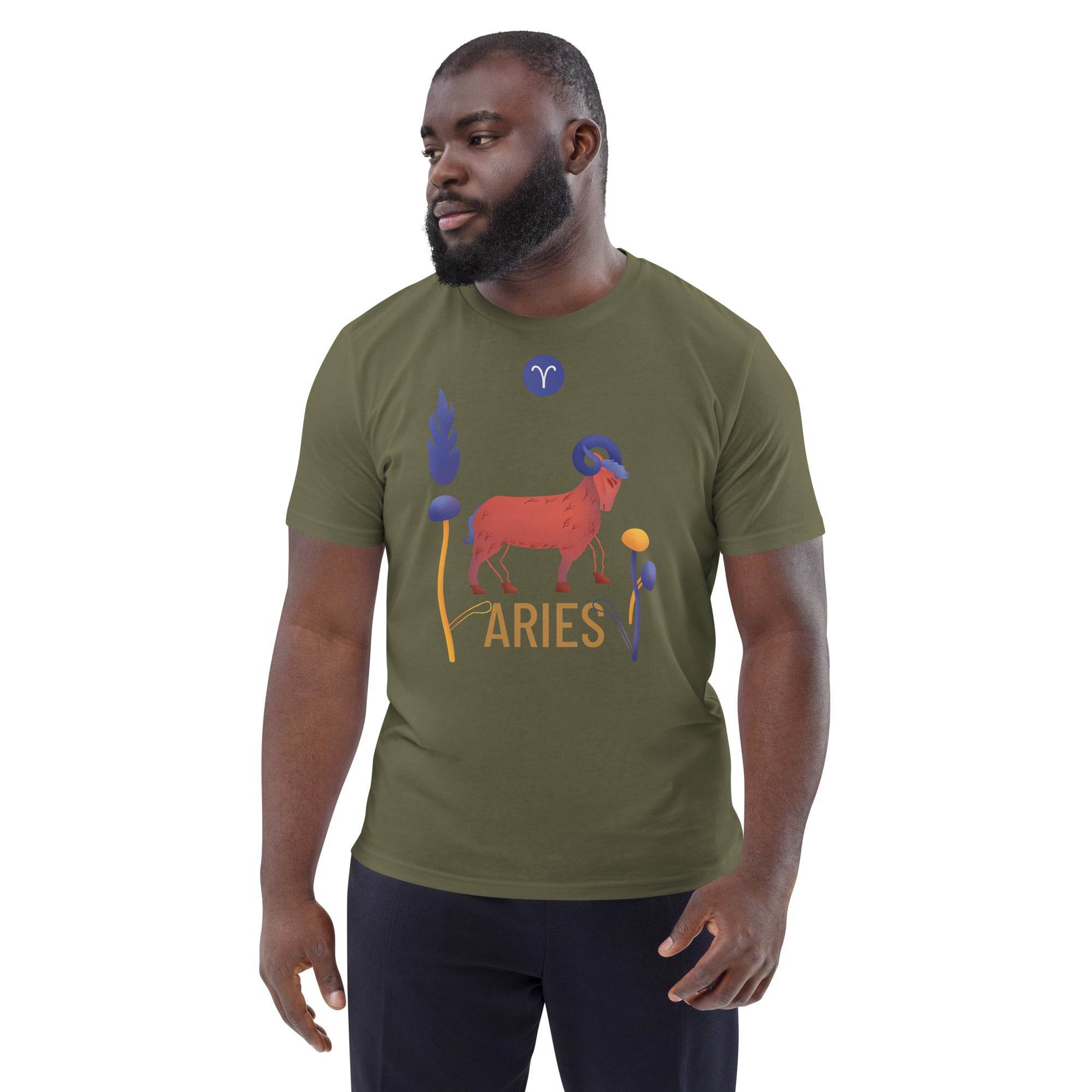 Aries Unisex Organic Cotton T-Shirt Raw - 