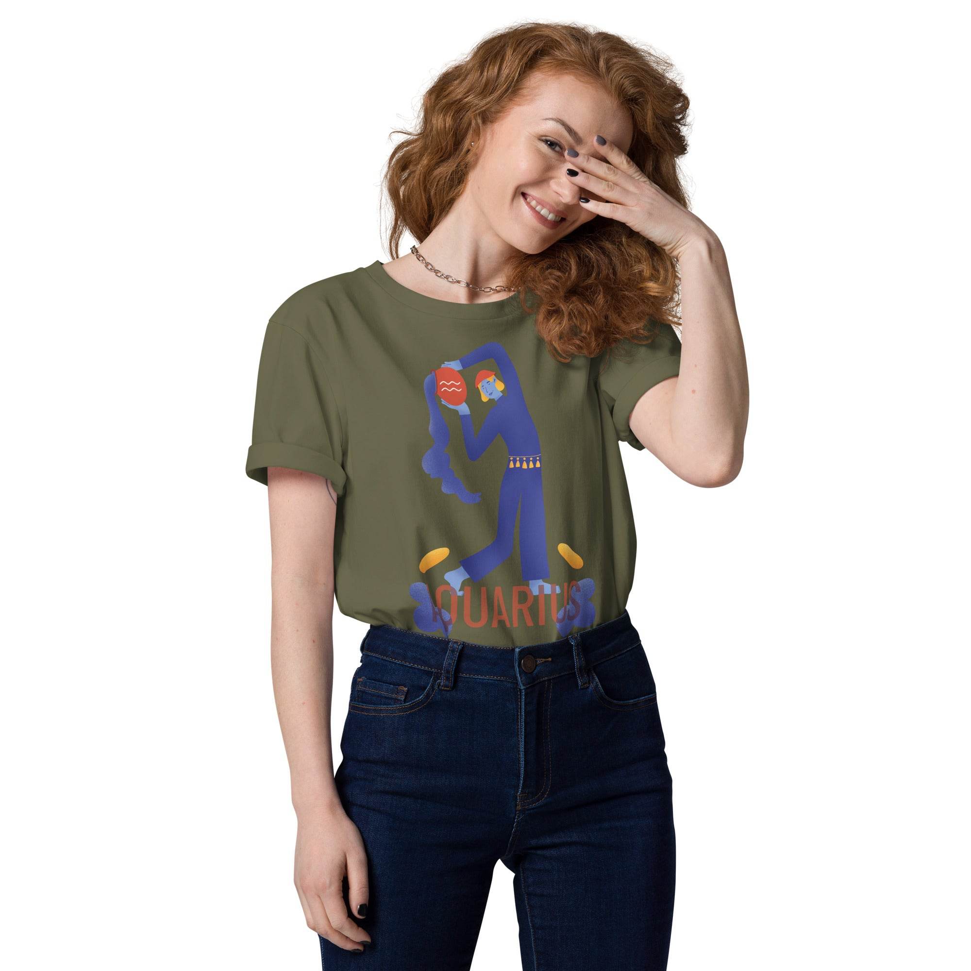 Aquarius Unisex Organic Cotton T-Shirt - Raw Edition - 