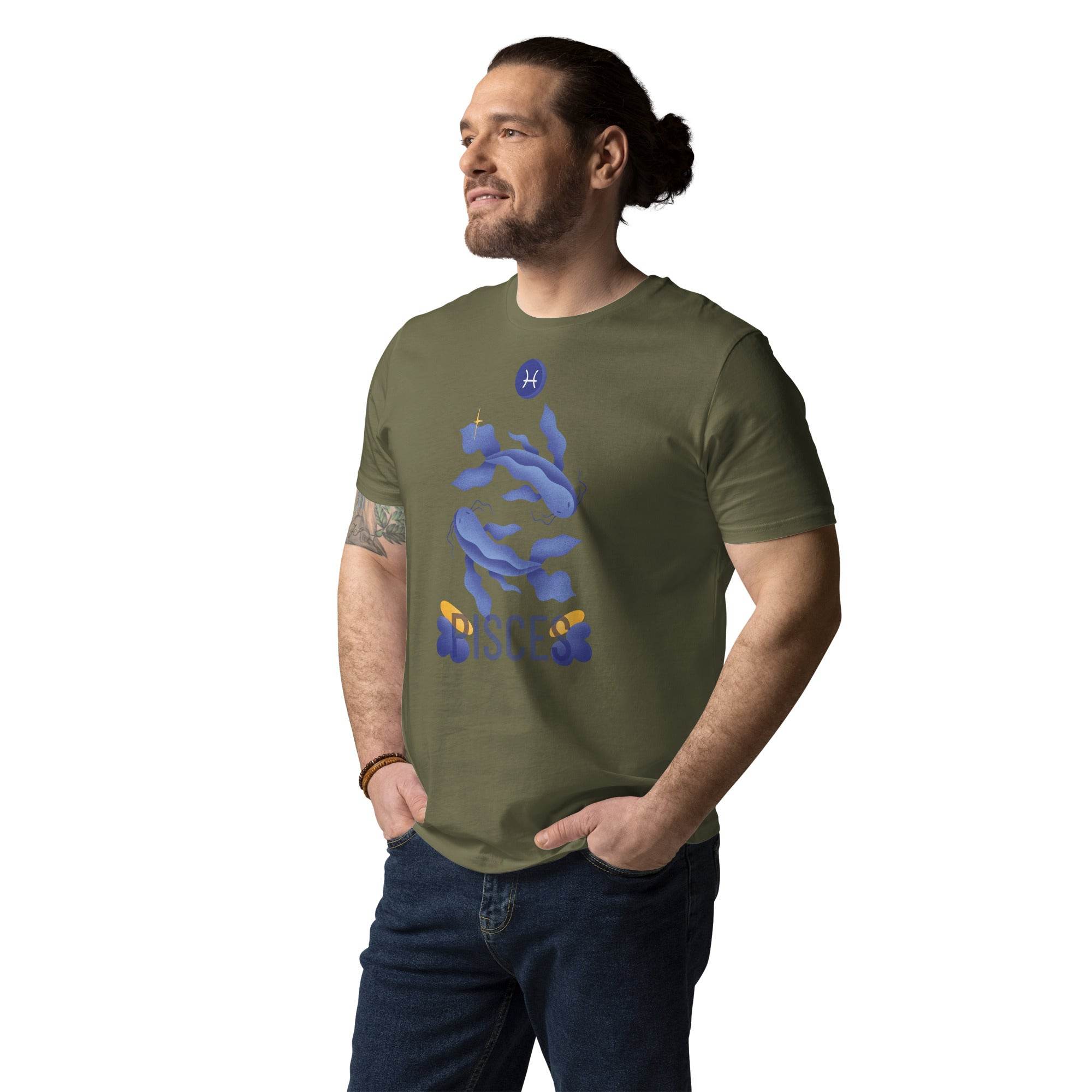Pisces Unisex Organic Cotton T-Shirt - Raw Edition - 