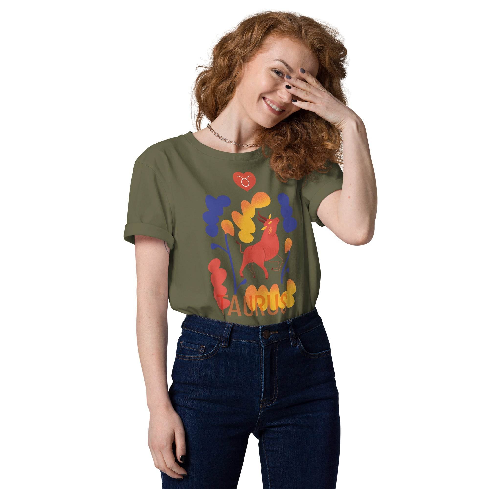 TAURUS Unisex Organic Cotton T-Shirt Raw - 