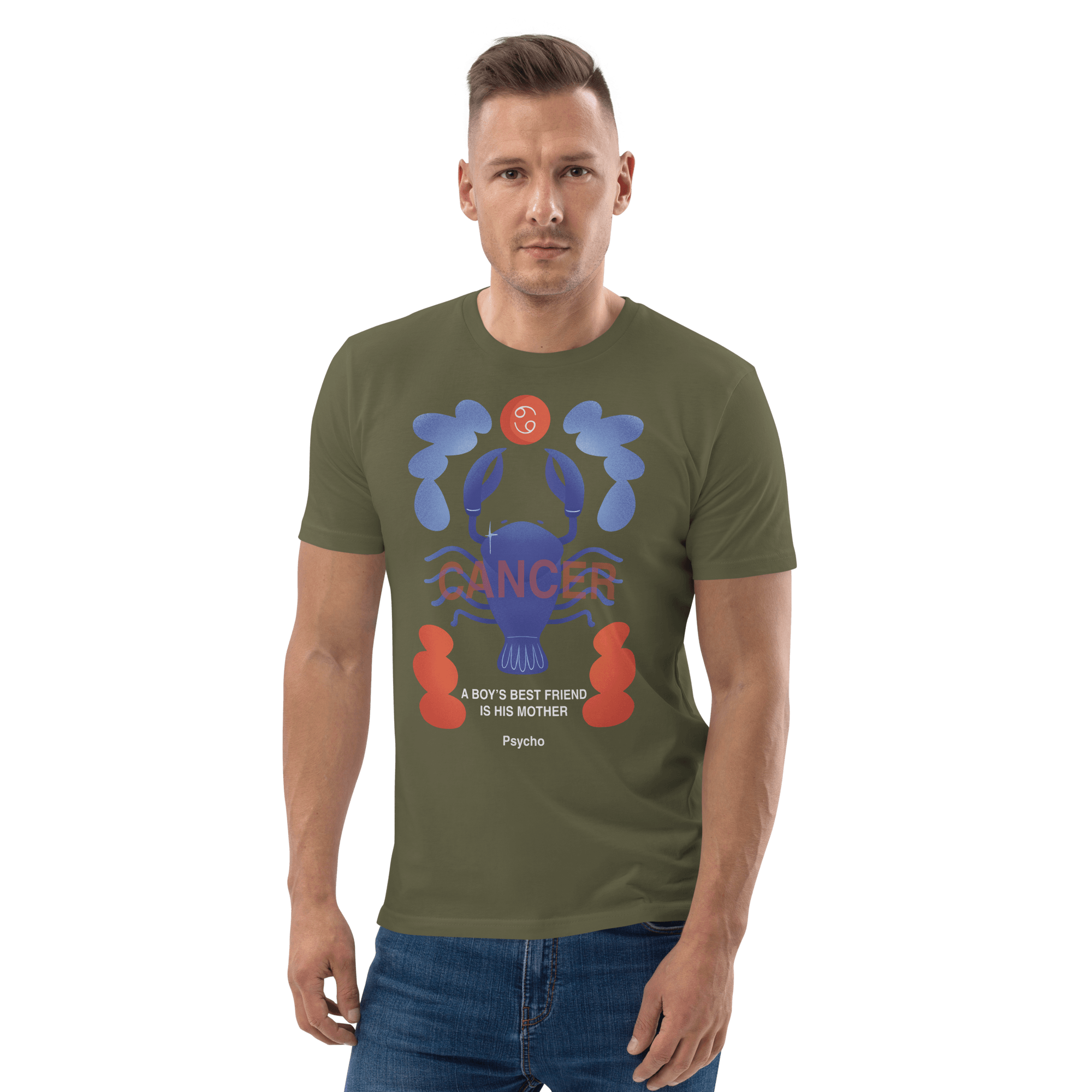 Cancer Unisex Organic Cotton T-Shirt - Psycho Edition - 