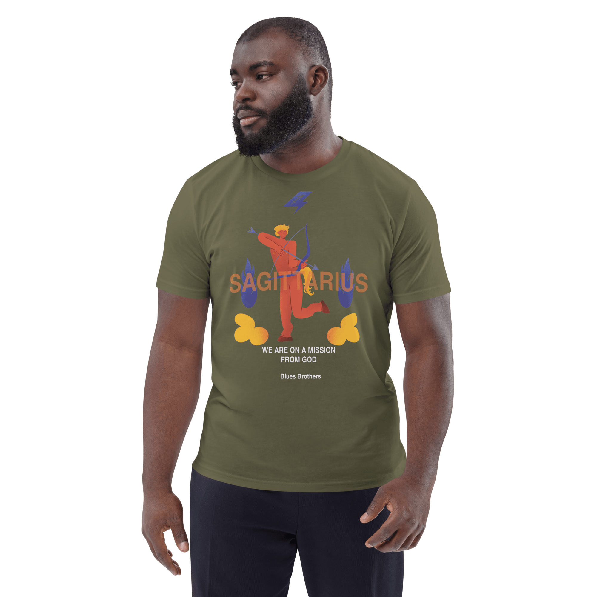 Sagittarius Unisex Organic Cotton T-Shirt - The Blues Brothers Edition - 