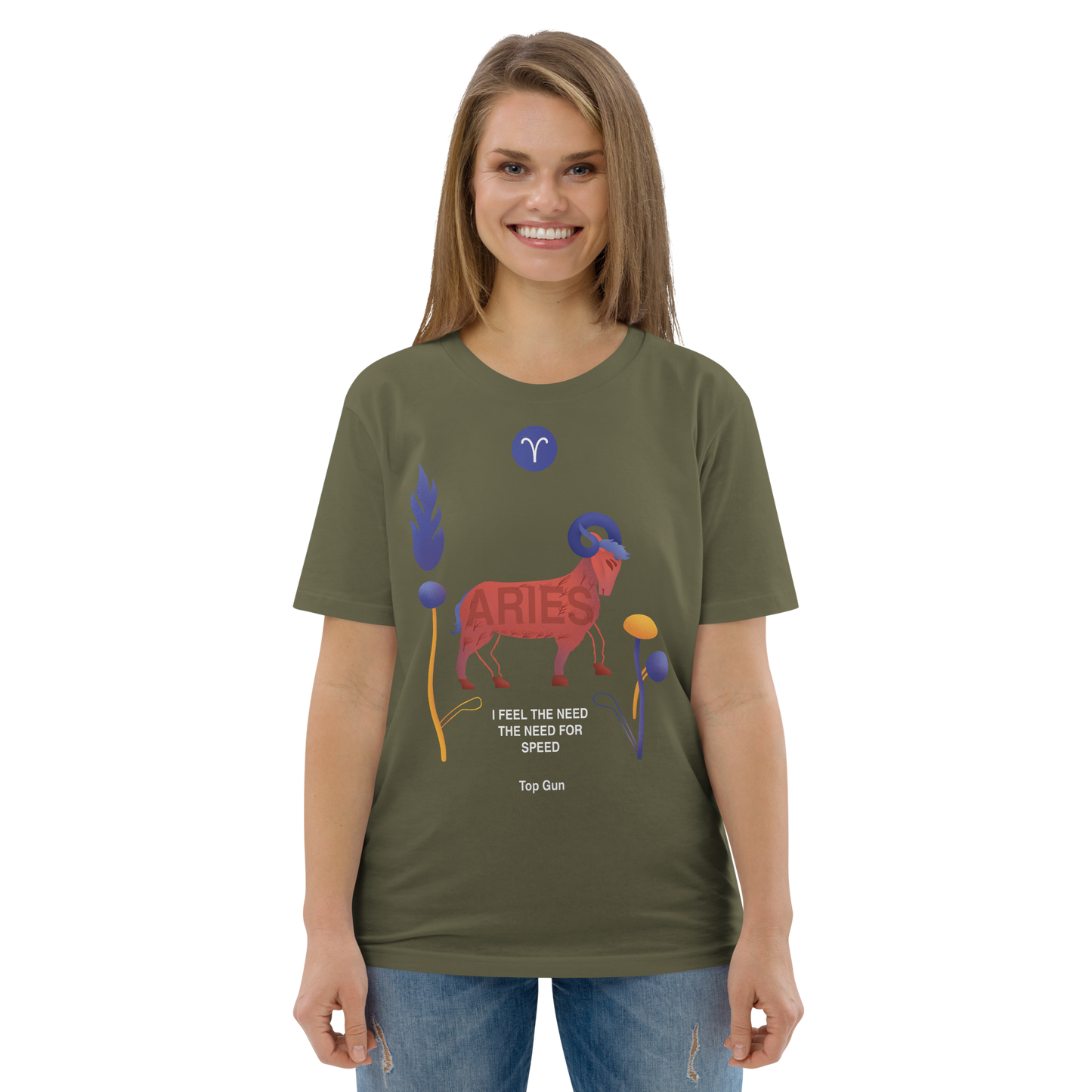 ARIES Unisex Organic Cotton T-Shirt Top Gun - Edition