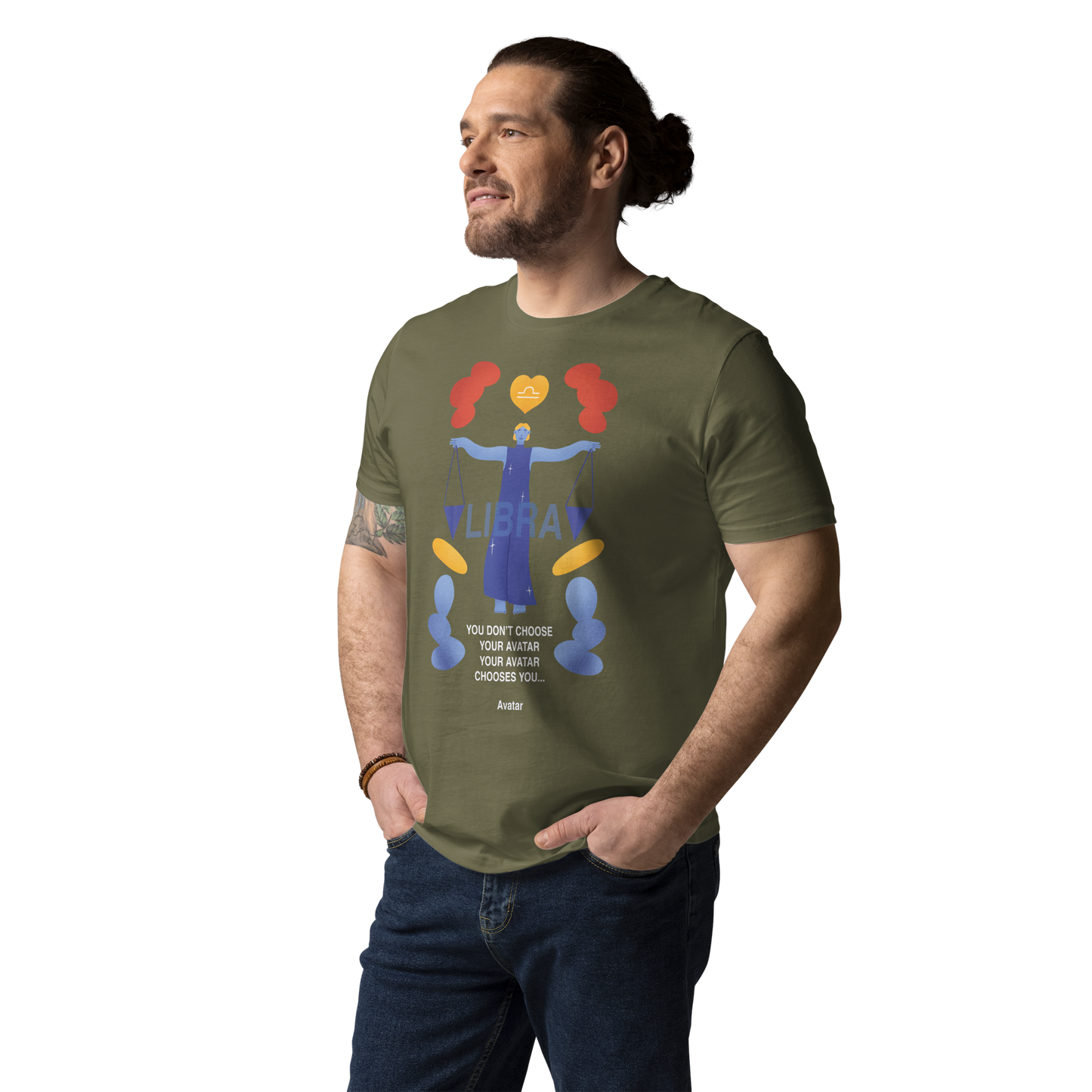 Libra Unisex Organic Cotton T-Shirt - Avatar Edition