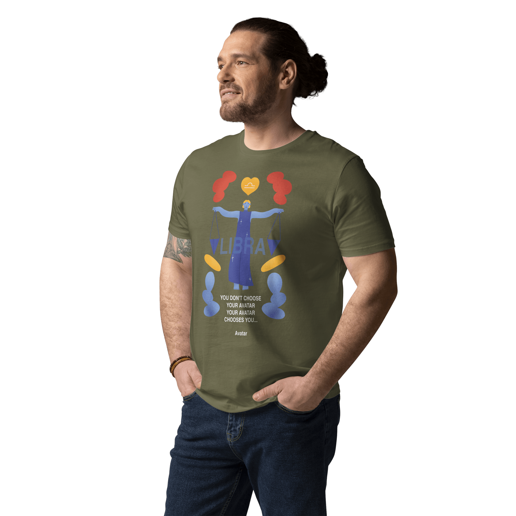 Libra Unisex Organic Cotton T-Shirt - Avatar Edition - 