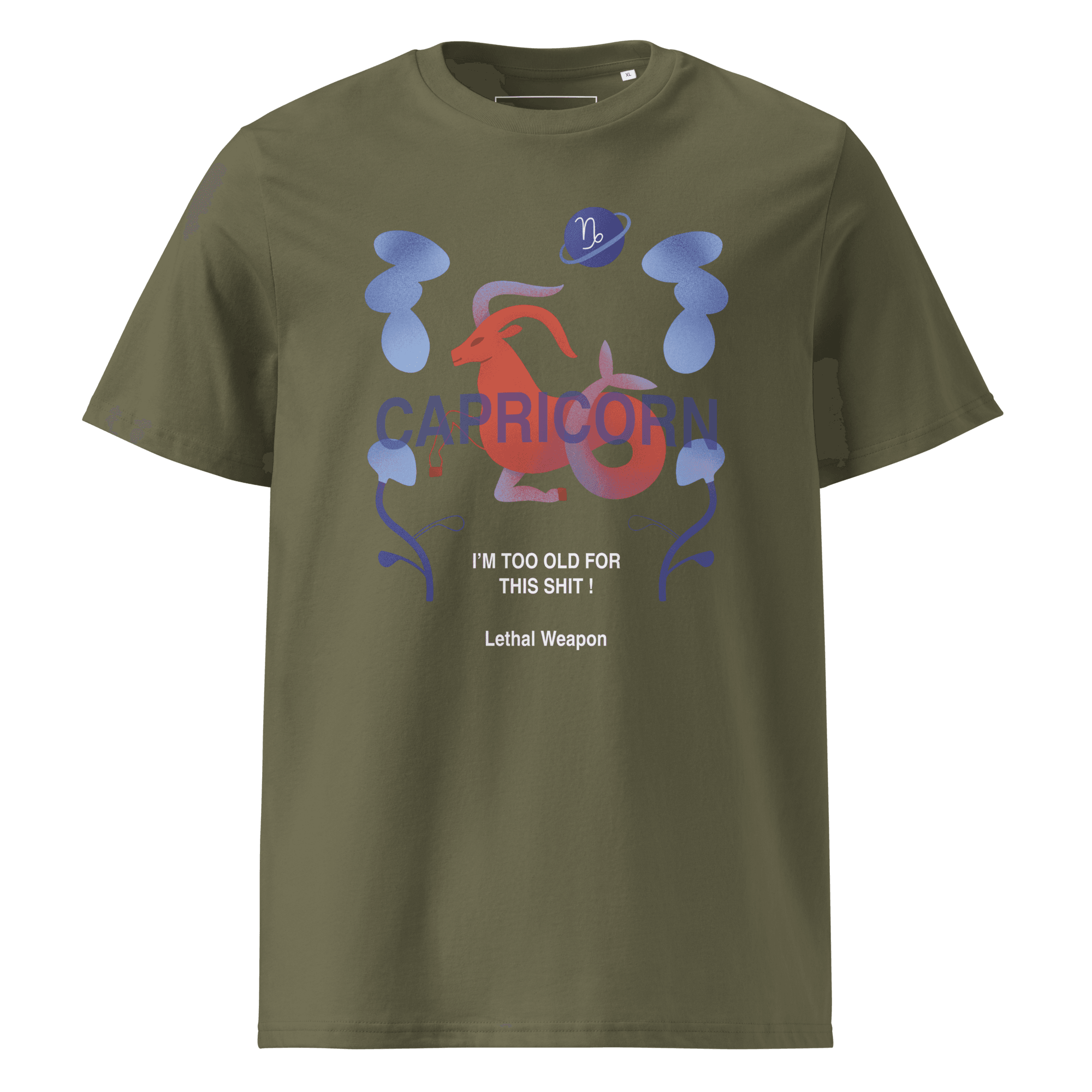 Capricorn Unisex Organic Cotton T-Shirt - Lethal Weapon Edition - 