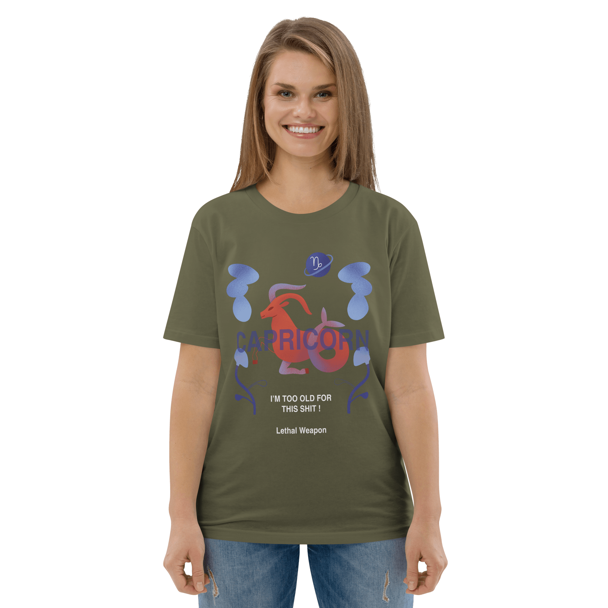 Capricorn Unisex Organic Cotton T-Shirt - Lethal Weapon Edition - 