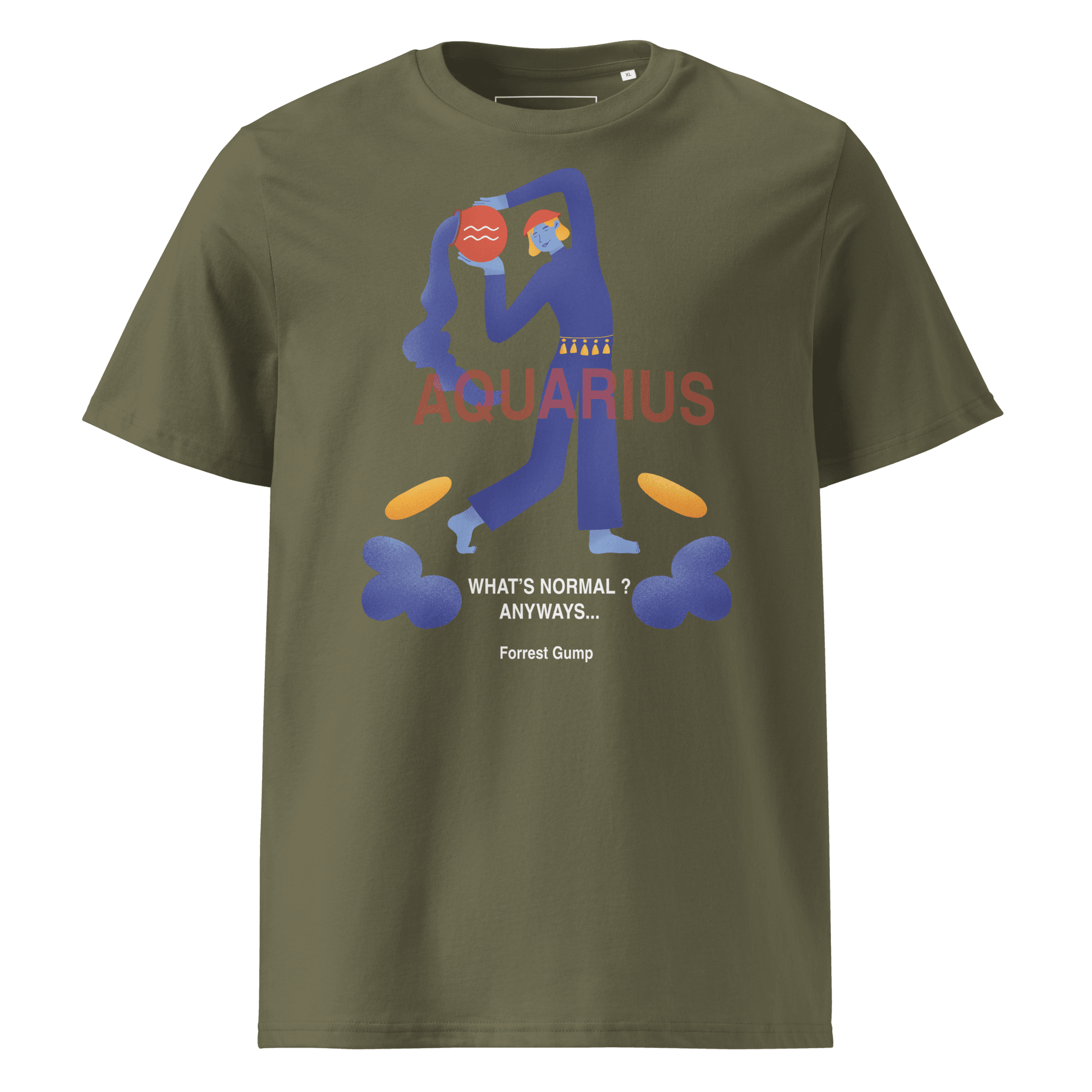Aquarius Unisex Organic Cotton T-Shirt - Forrest Gump Edition - 