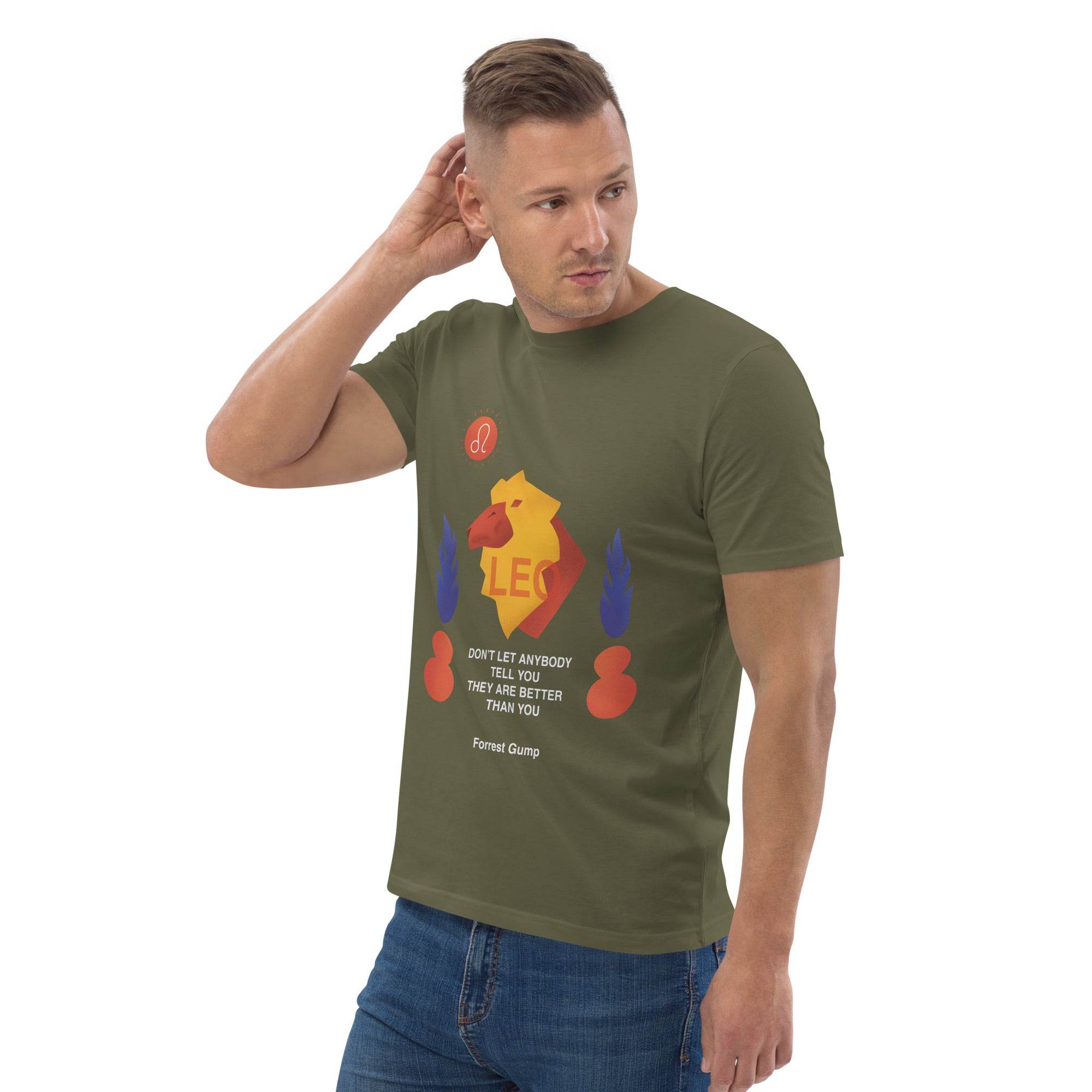 Leo Unisex Organic Cotton T-Shirt - Forrest Gump Edition - 