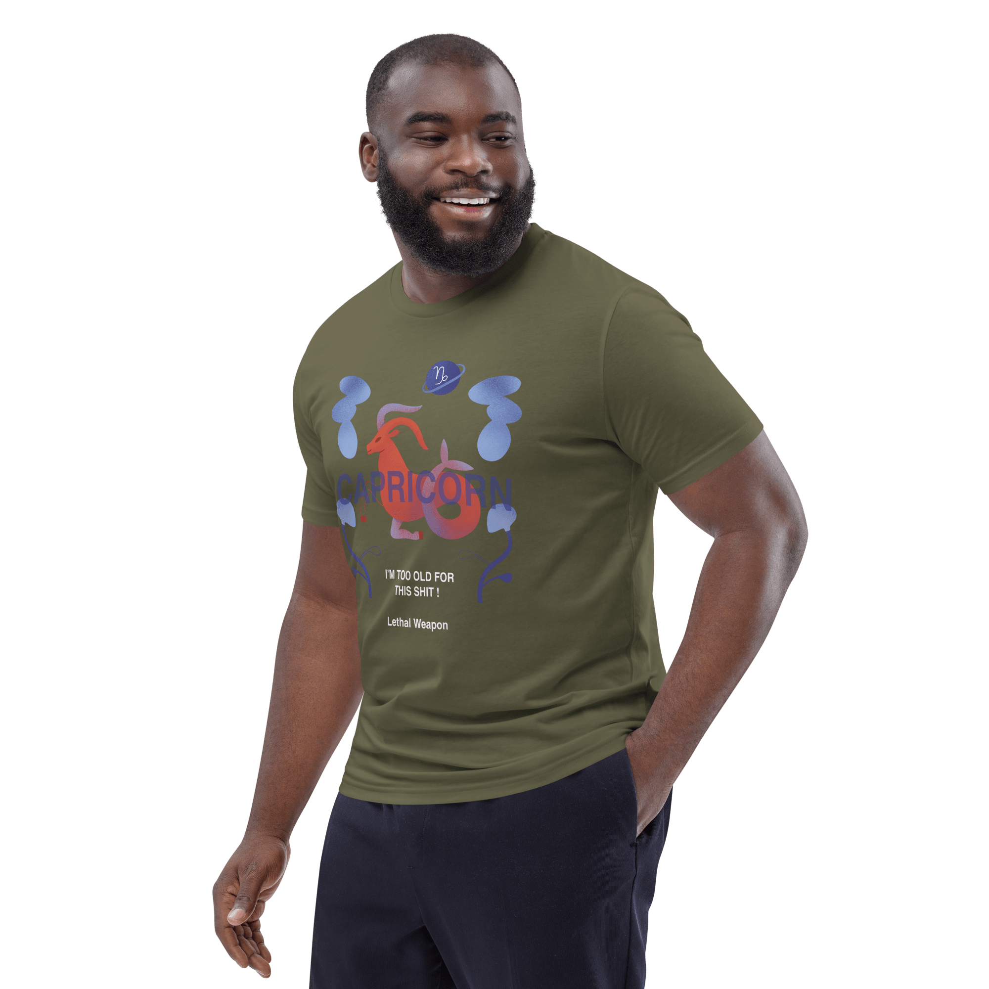 Capricorn Unisex Organic Cotton T-Shirt - Lethal Weapon Edition - 