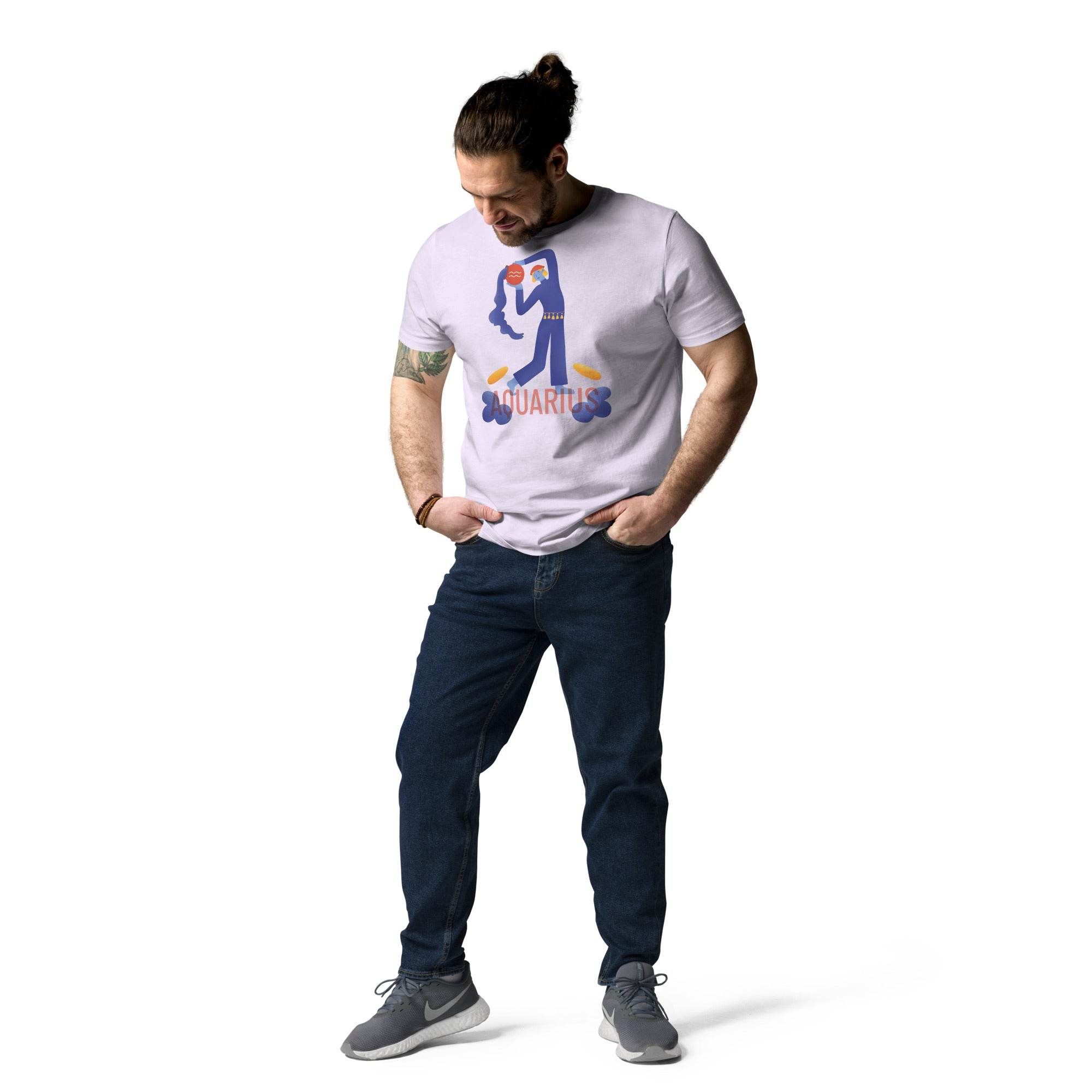 Aquarius Unisex Organic Cotton T-Shirt - Raw Edition - 
