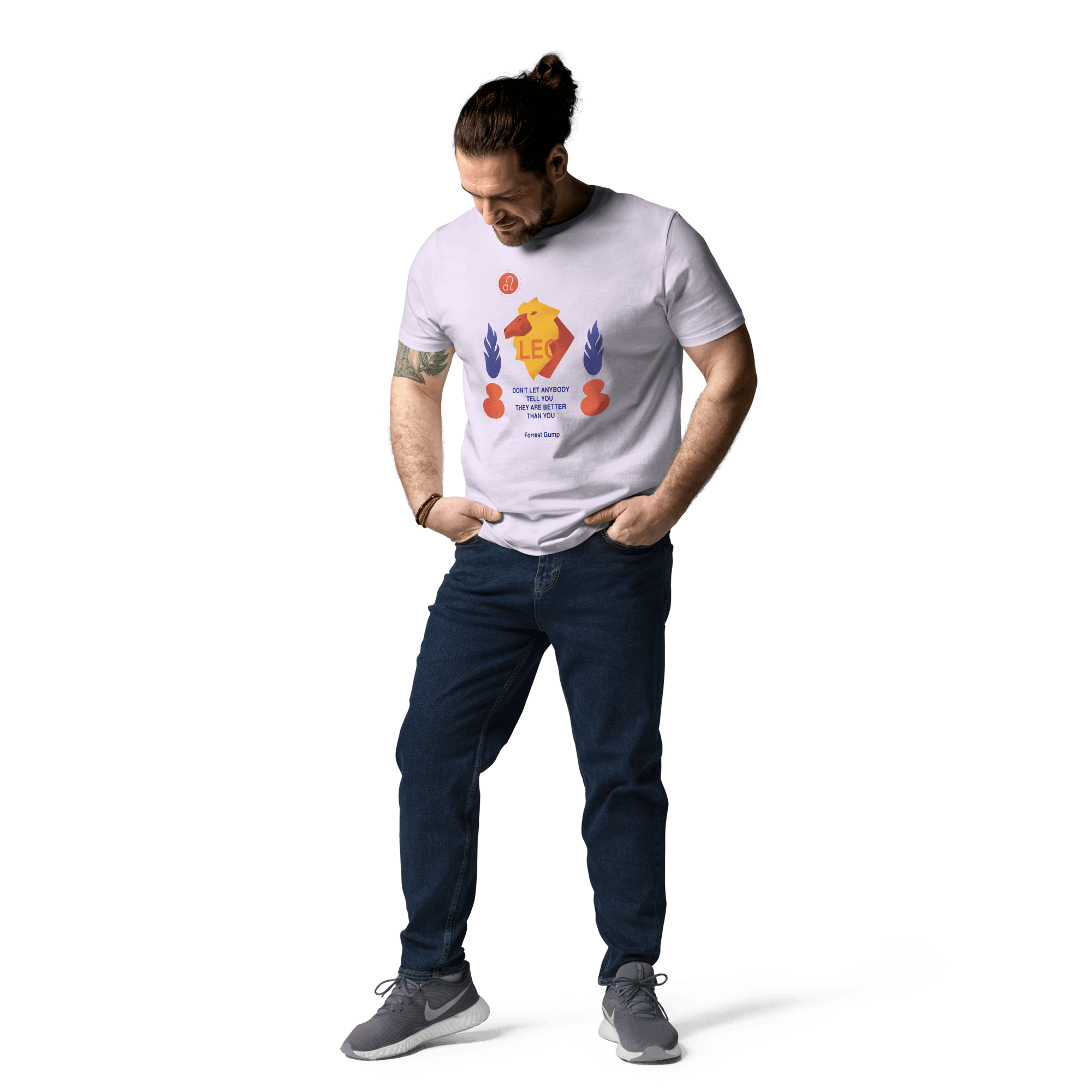 Leo Unisex Organic Cotton T-Shirt - Forrest Gump Edition - 
