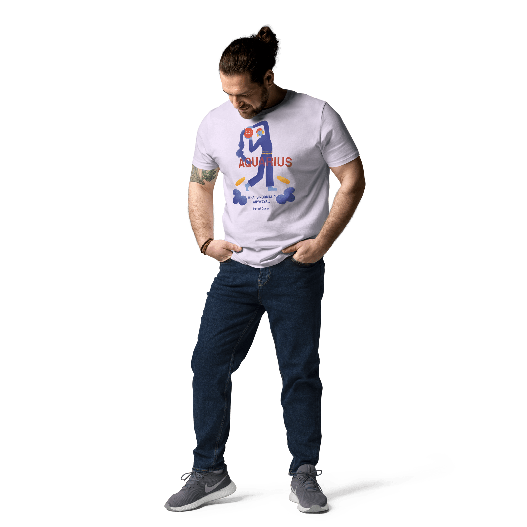 Aquarius Unisex Organic Cotton T-Shirt - Forrest Gump Edition - 