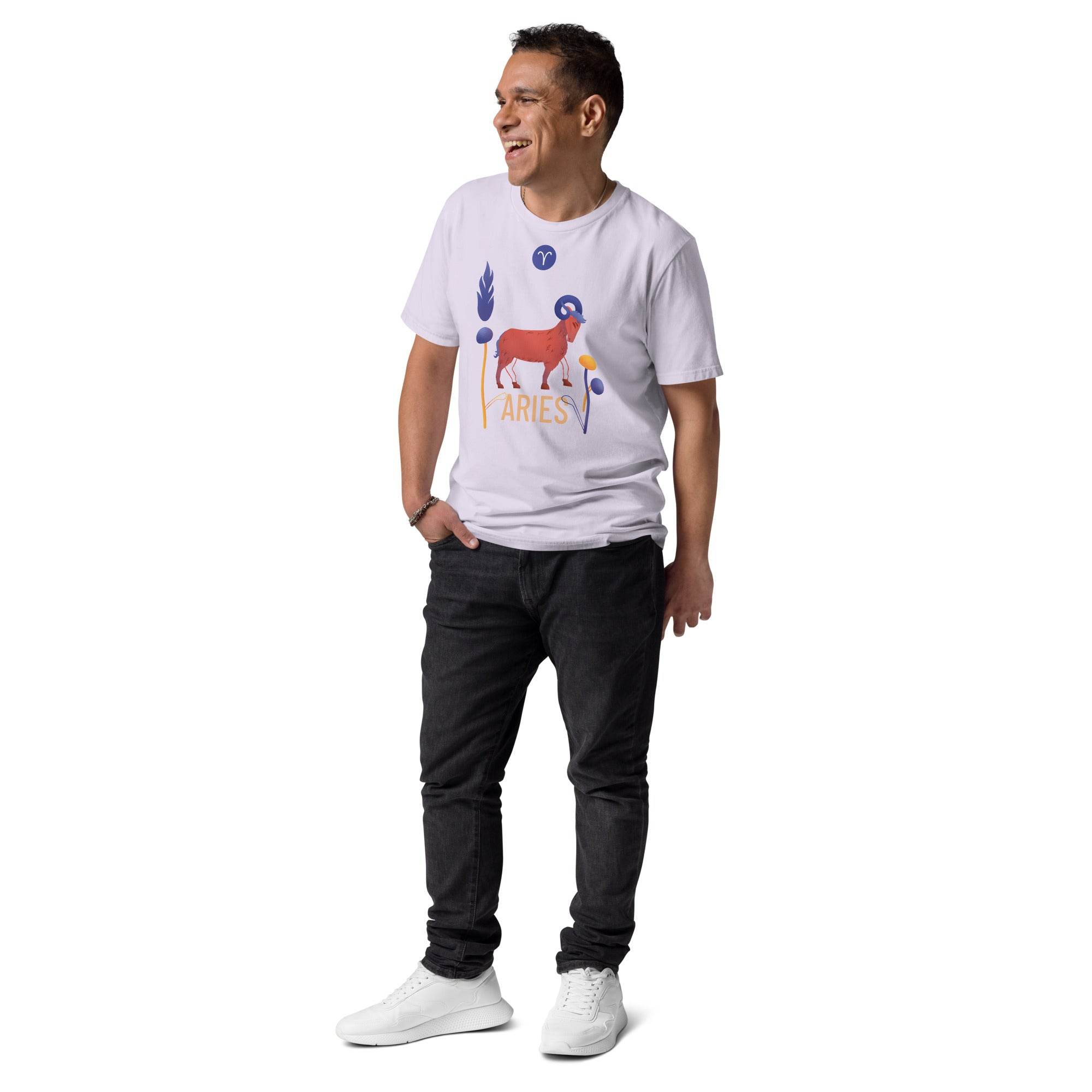 Aries Unisex Organic Cotton T-Shirt Raw - 