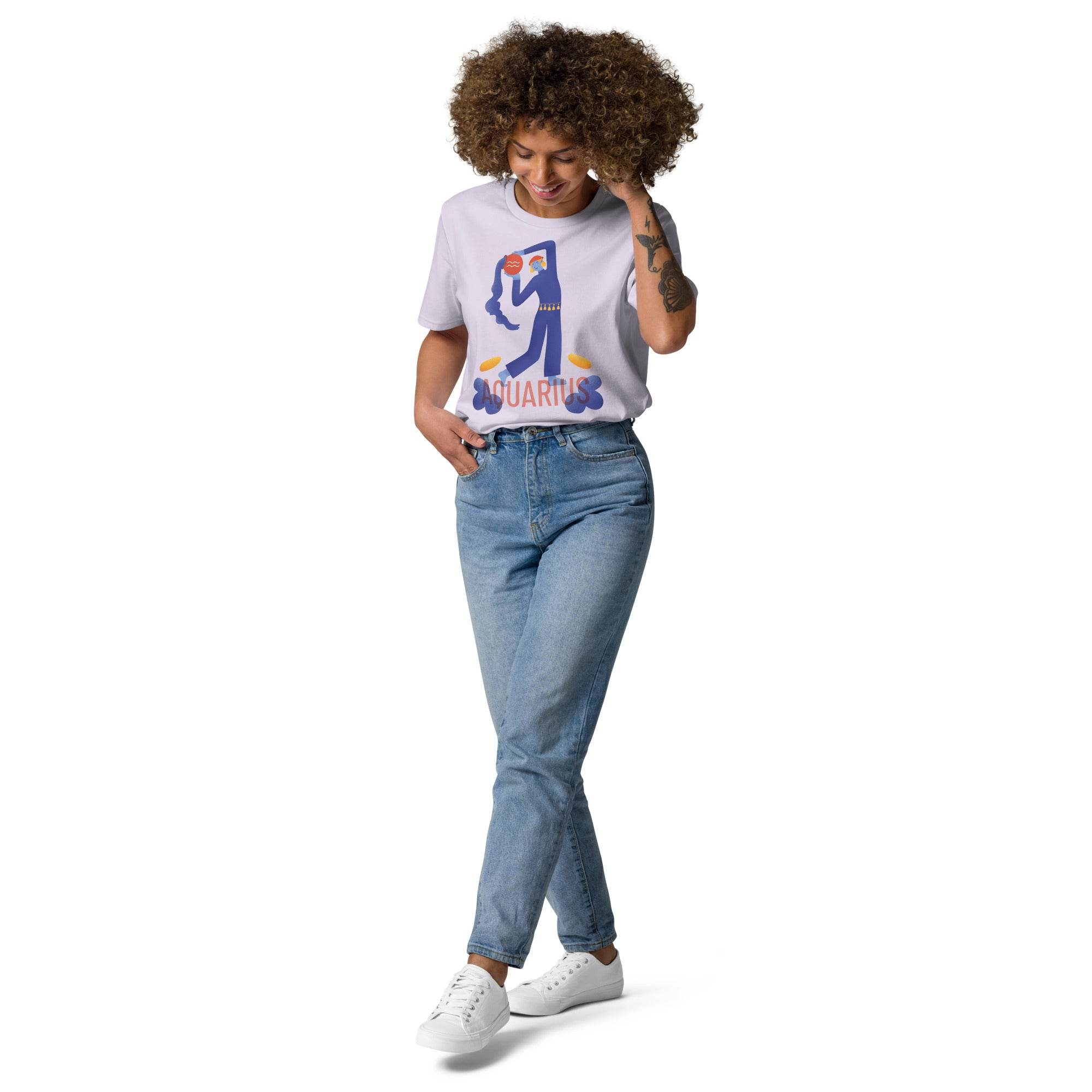 Aquarius Unisex Organic Cotton T-Shirt - Raw Edition - 