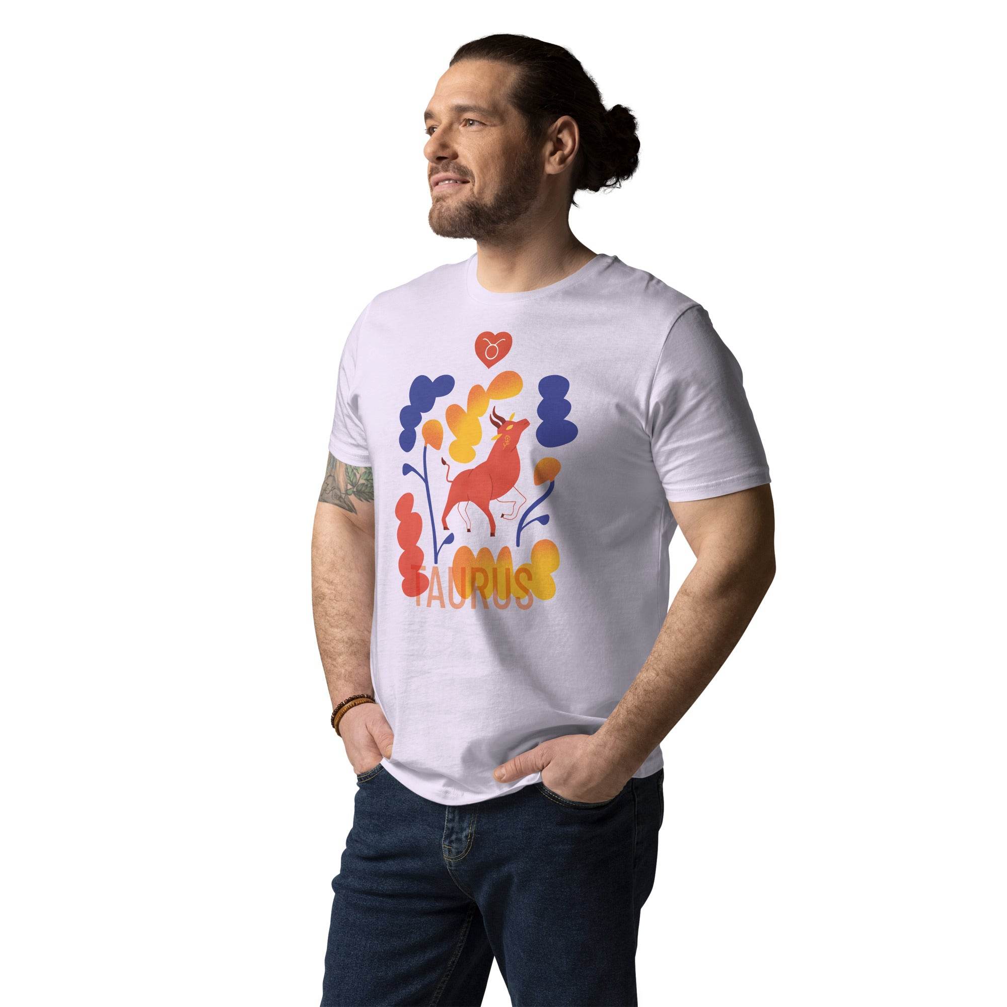 TAURUS Unisex Organic Cotton T-Shirt Raw - 
