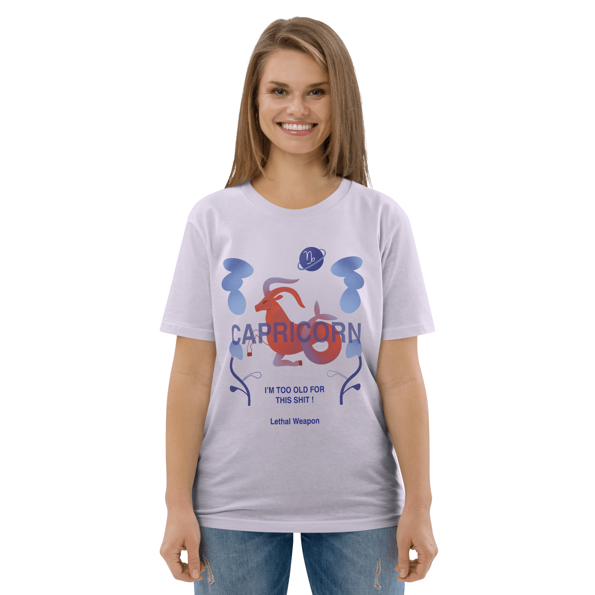 Capricorn Unisex Organic Cotton T-Shirt - Lethal Weapon Edition - 