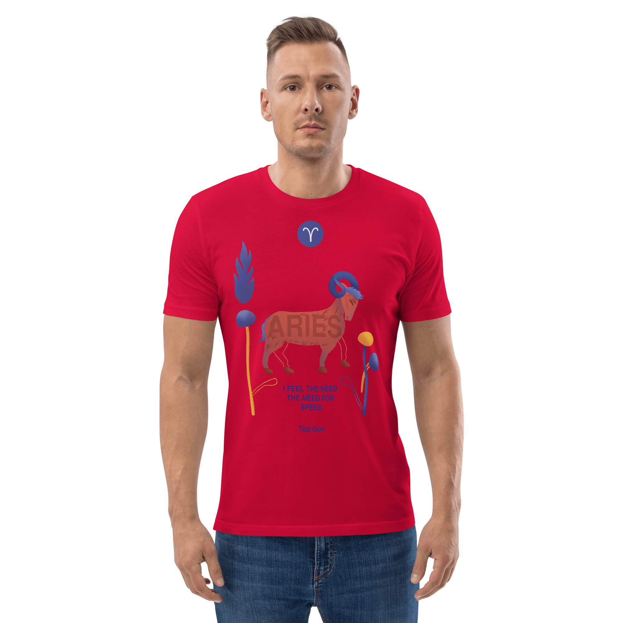ARIES Unisex Organic Cotton T-Shirt Top Gun - Edition - 