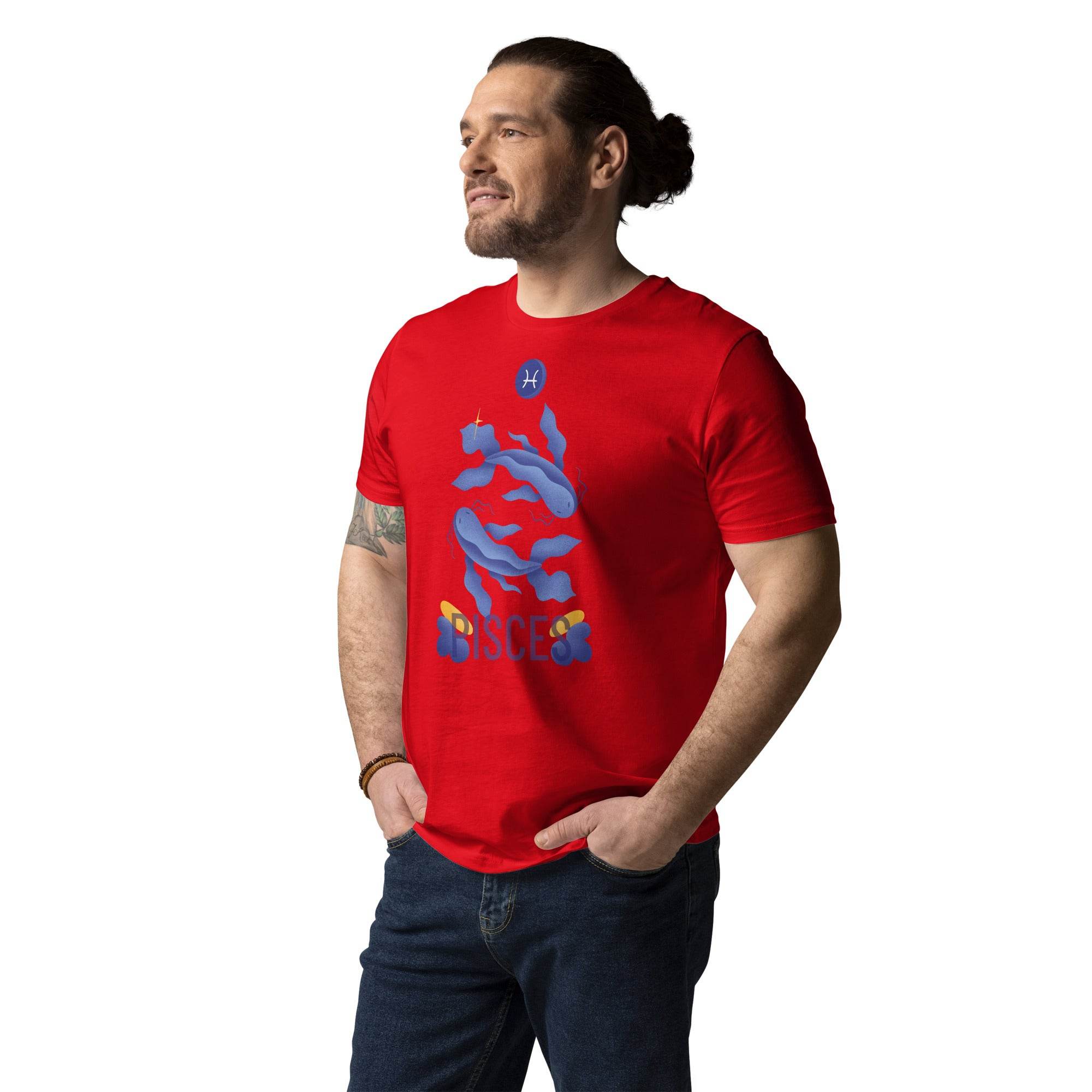 Pisces Unisex Organic Cotton T-Shirt - Raw Edition - 
