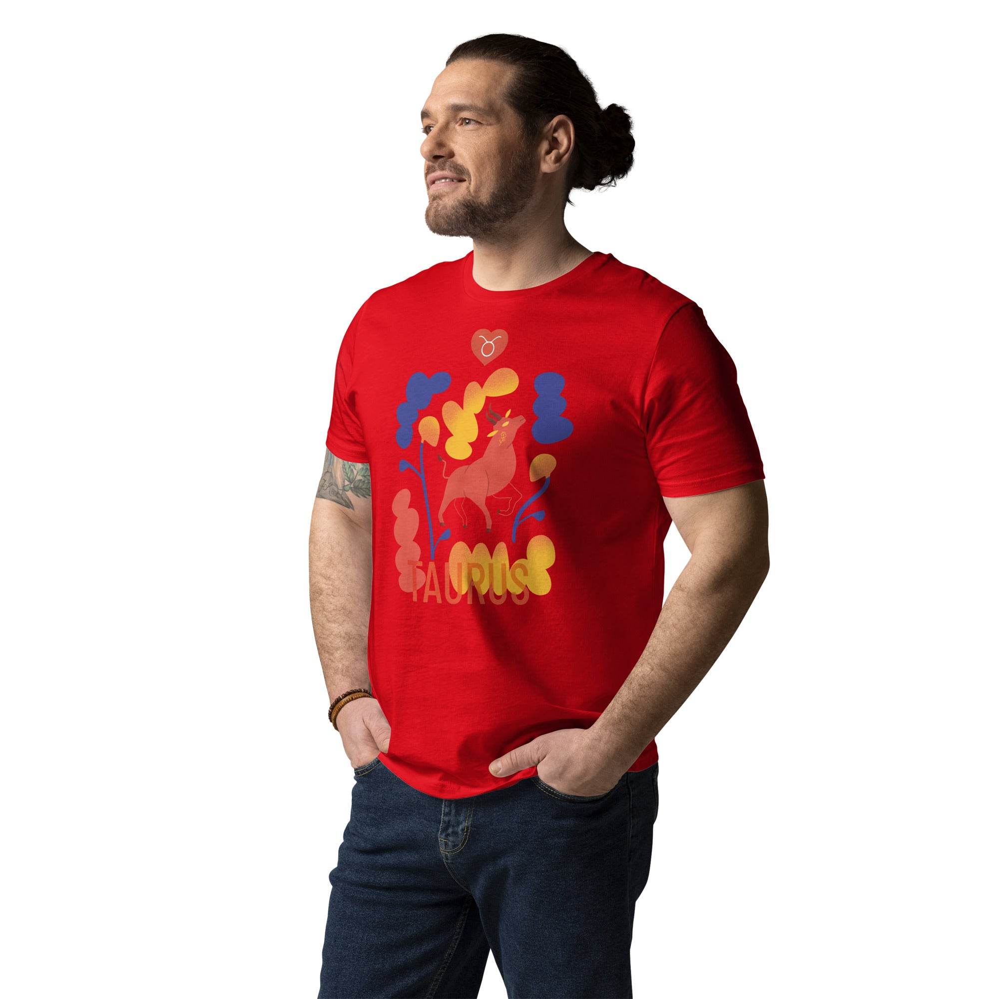 TAURUS Unisex Organic Cotton T-Shirt Raw - 