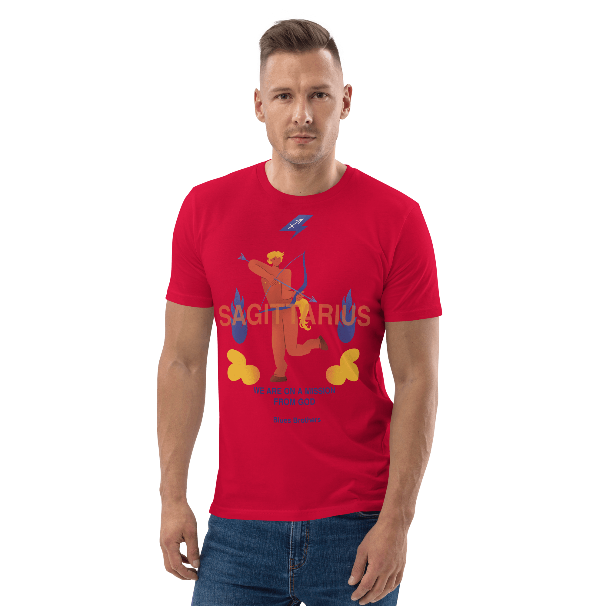 Sagittarius Unisex Organic Cotton T-Shirt - The Blues Brothers Edition - 
