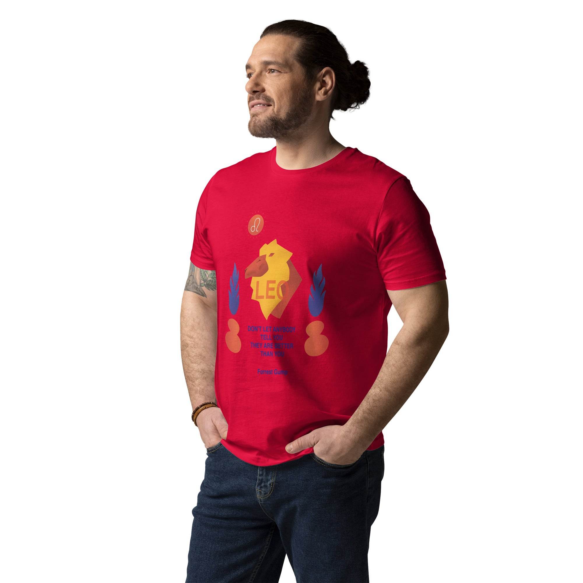 Leo Unisex Organic Cotton T-Shirt - Forrest Gump Edition - 