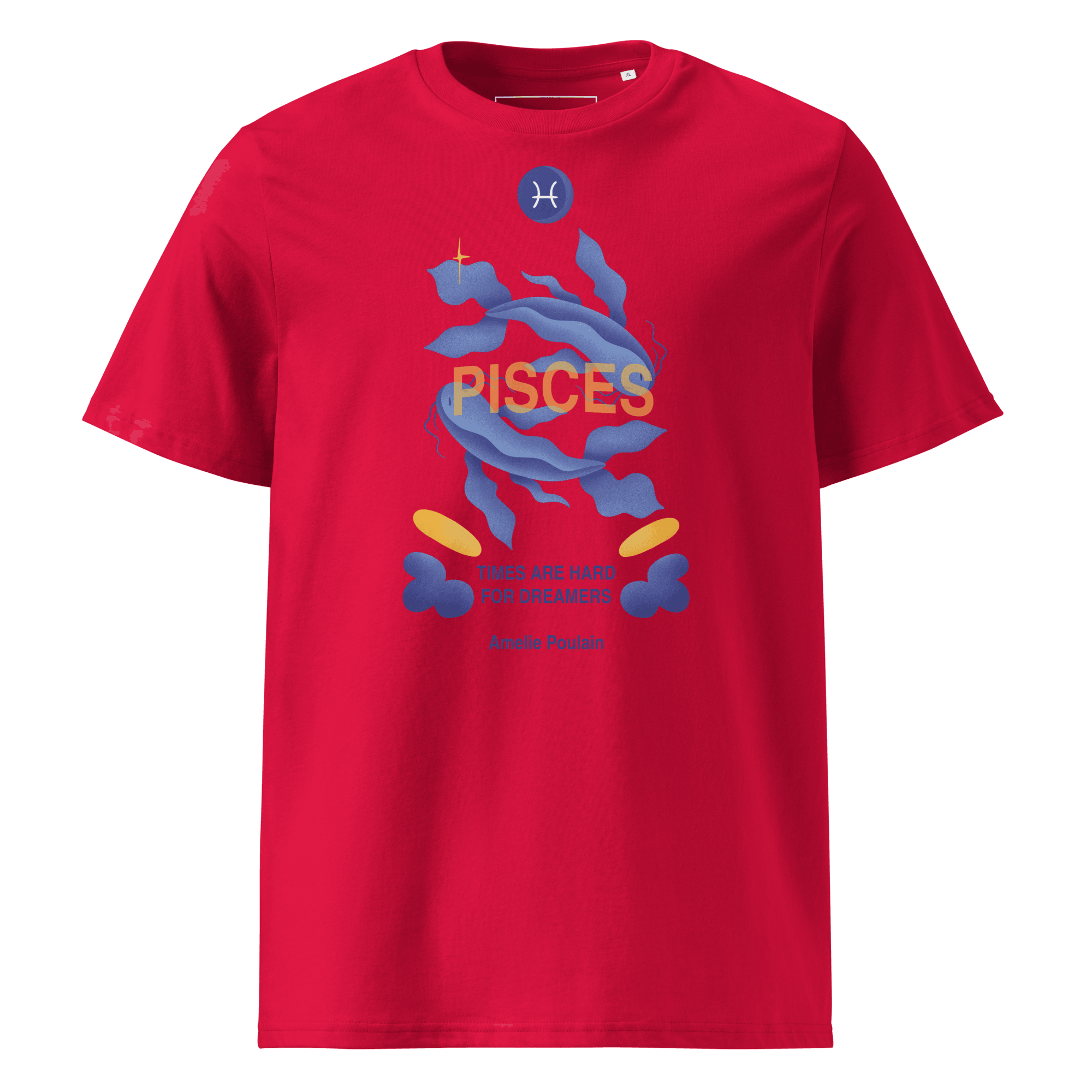 Pisces Unisex Organic Cotton T-Shirt - Amelie Poulain Edition - 