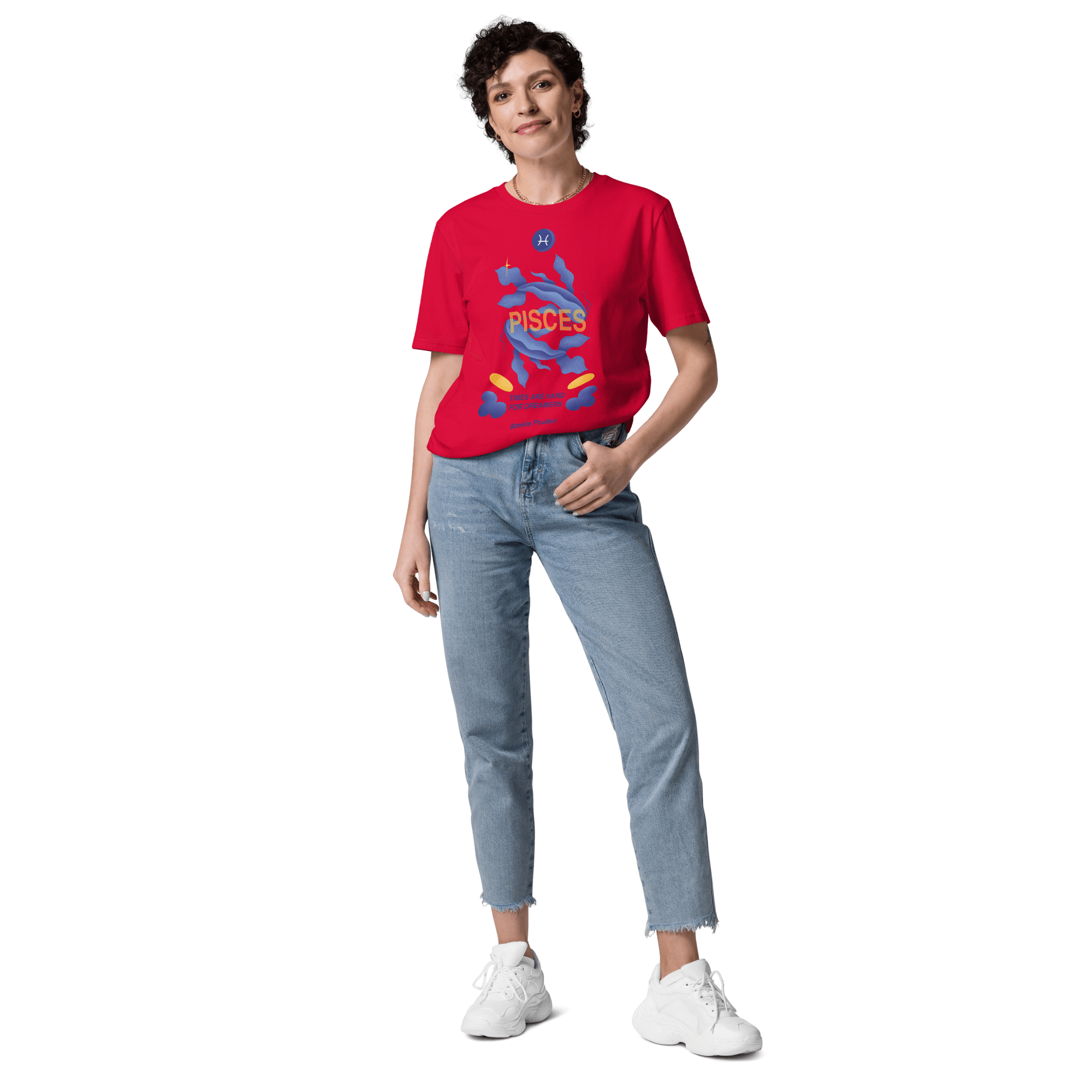 Pisces Unisex Organic Cotton T-Shirt - Amelie Poulain Edition - 