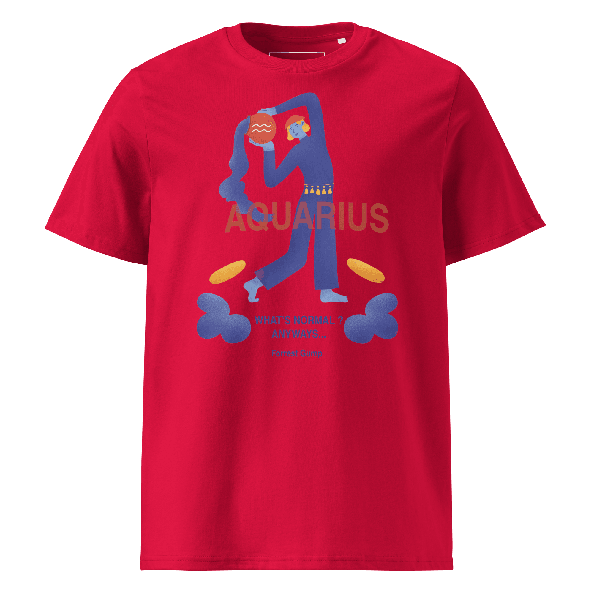 Aquarius Unisex Organic Cotton T-Shirt - Forrest Gump Edition - 