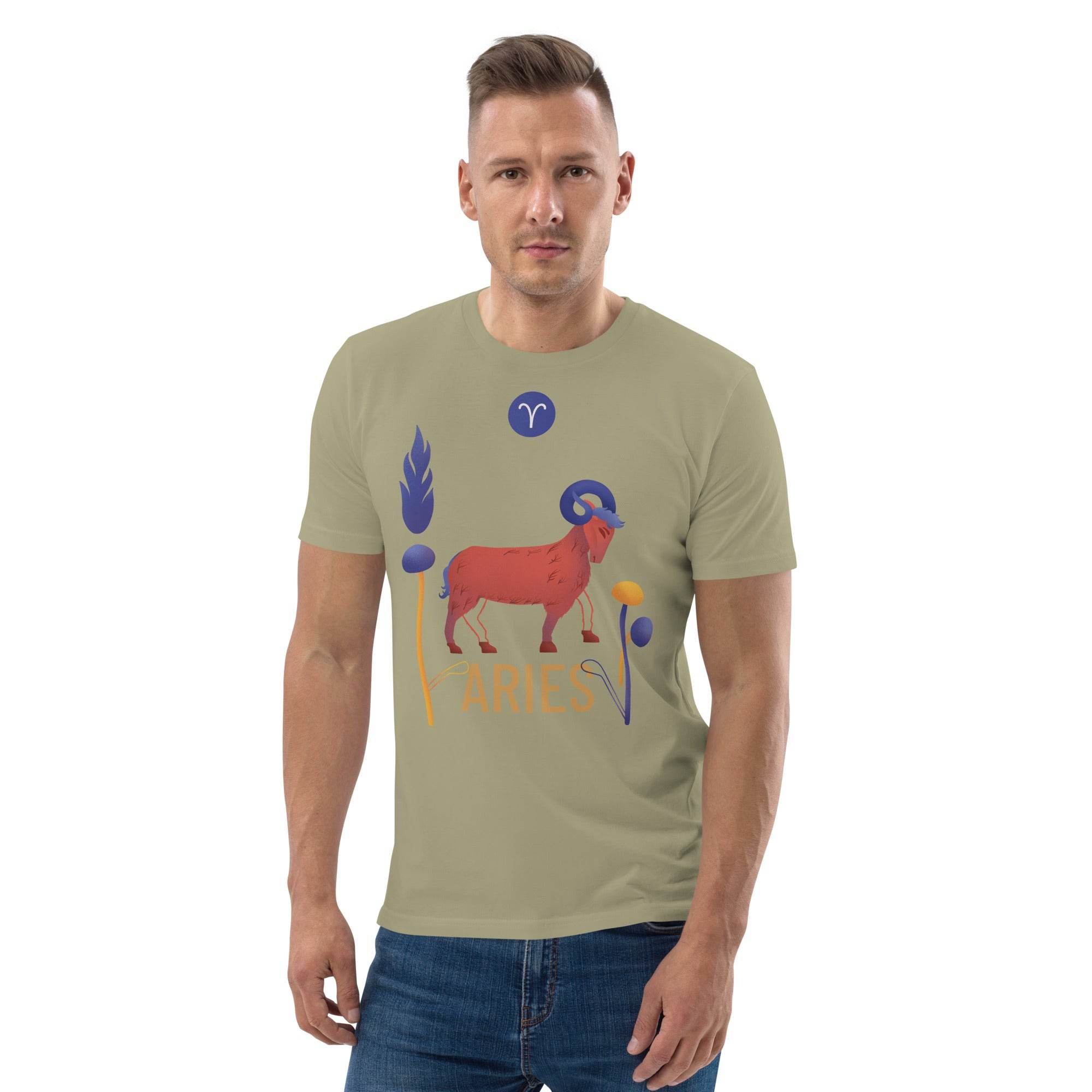 Aries Unisex Organic Cotton T-Shirt Raw - 