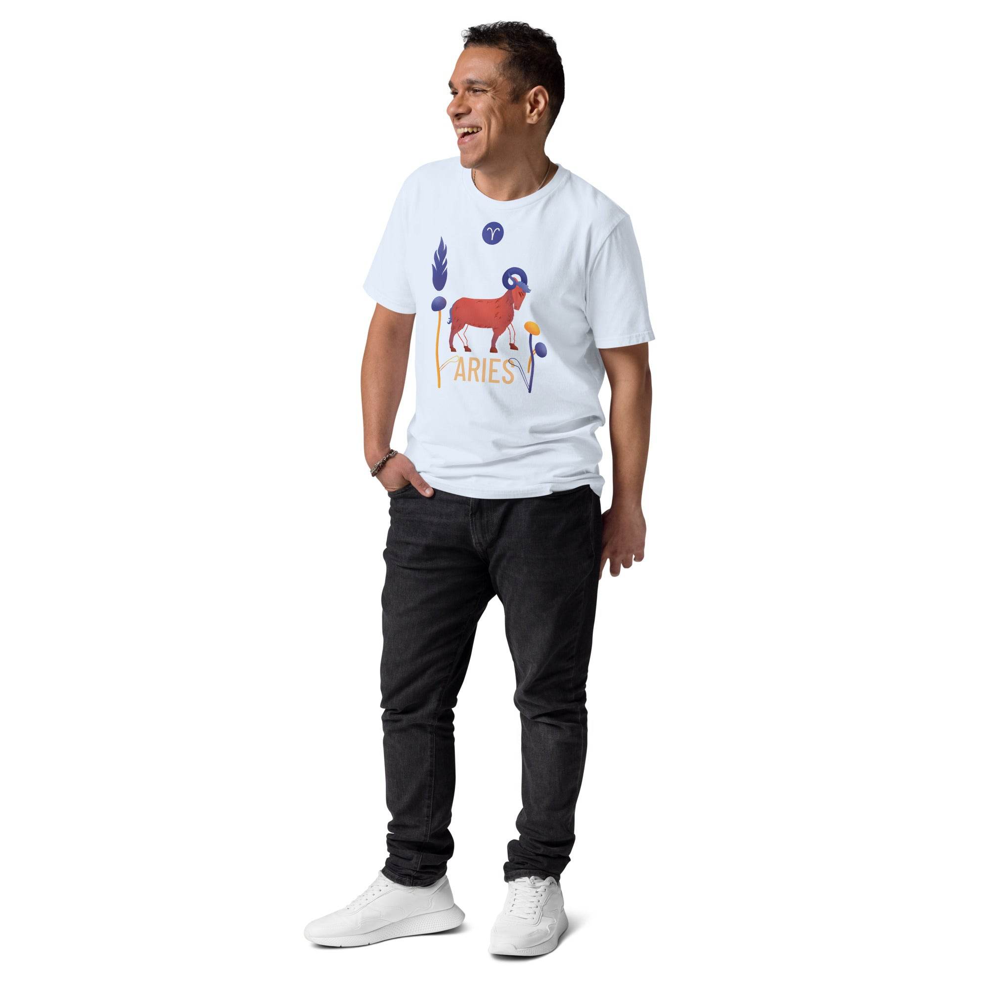Aries Unisex Organic Cotton T-Shirt Raw - 