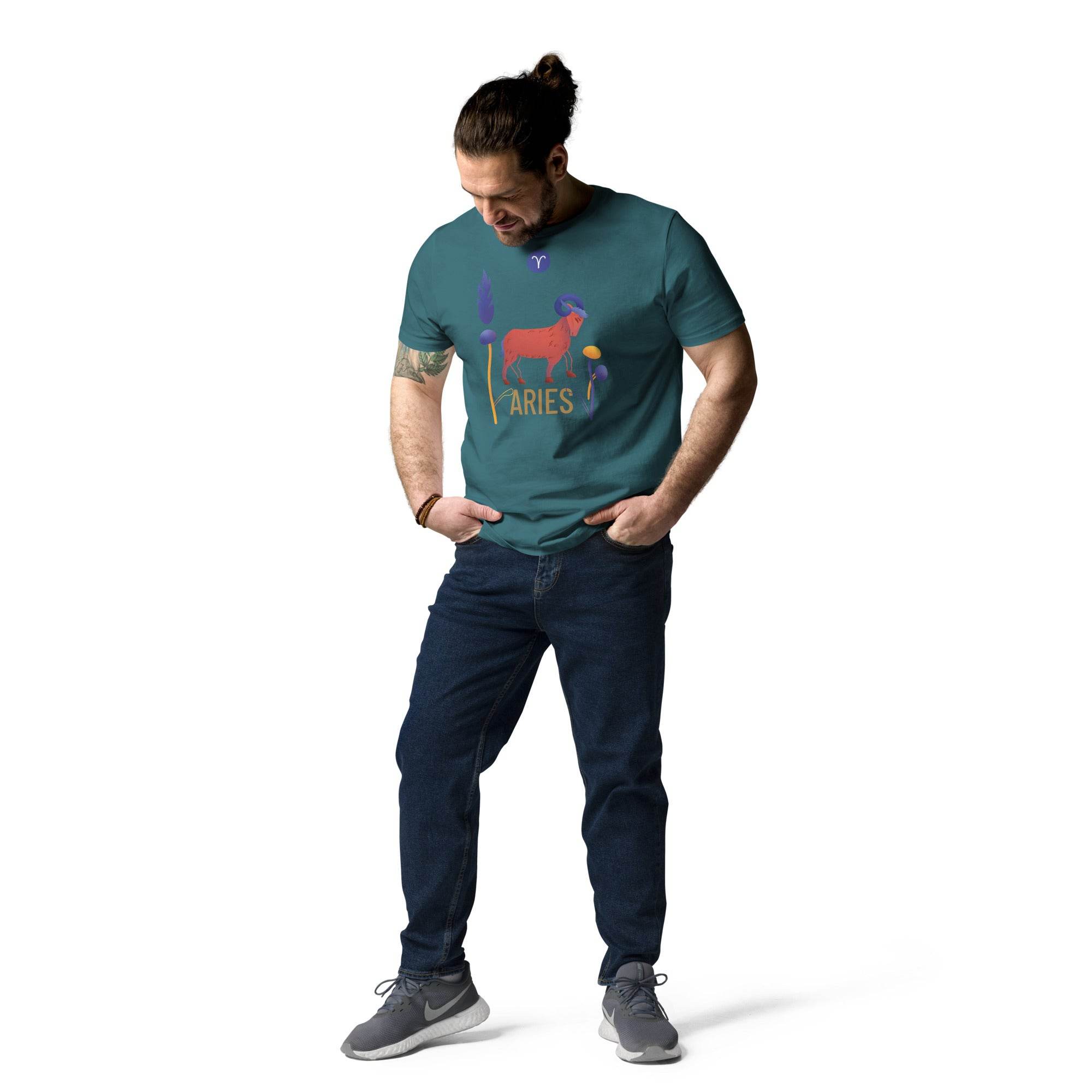 Aries Unisex Organic Cotton T-Shirt Raw - 