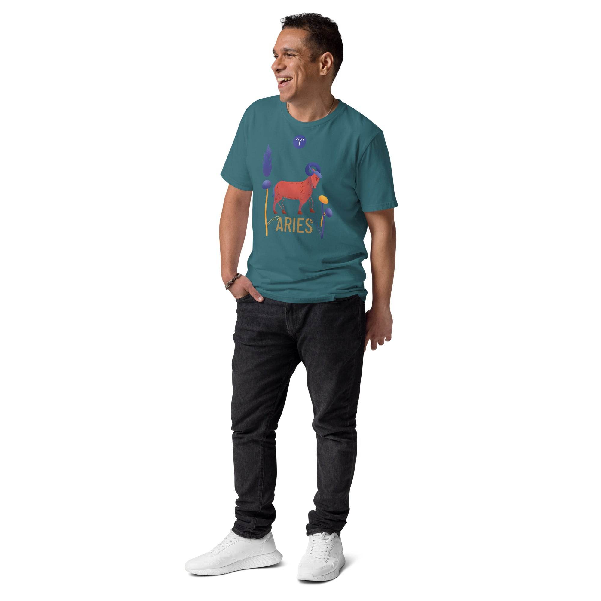 Aries Unisex Organic Cotton T-Shirt Raw - 