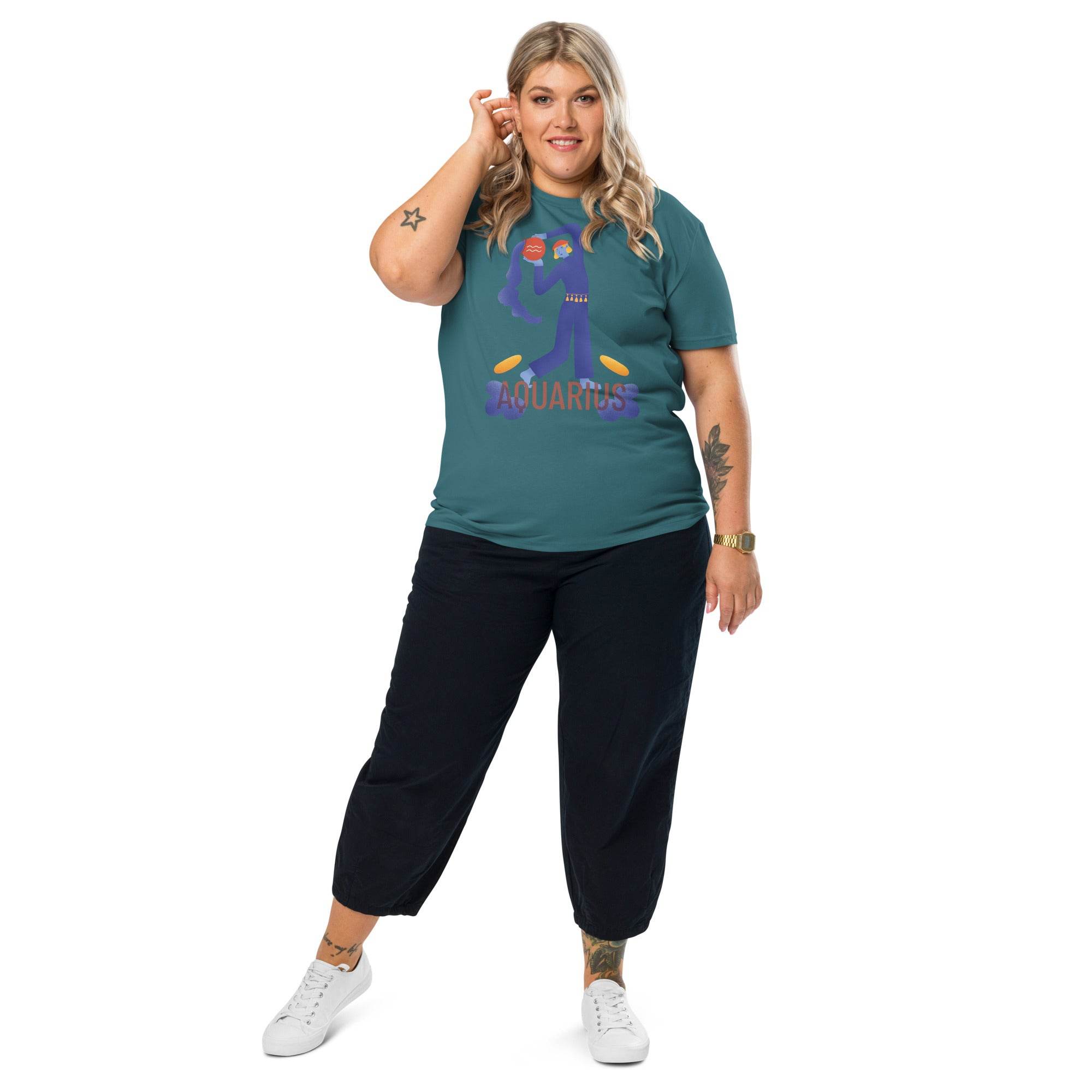 Aquarius Unisex Organic Cotton T-Shirt - Raw Edition - 