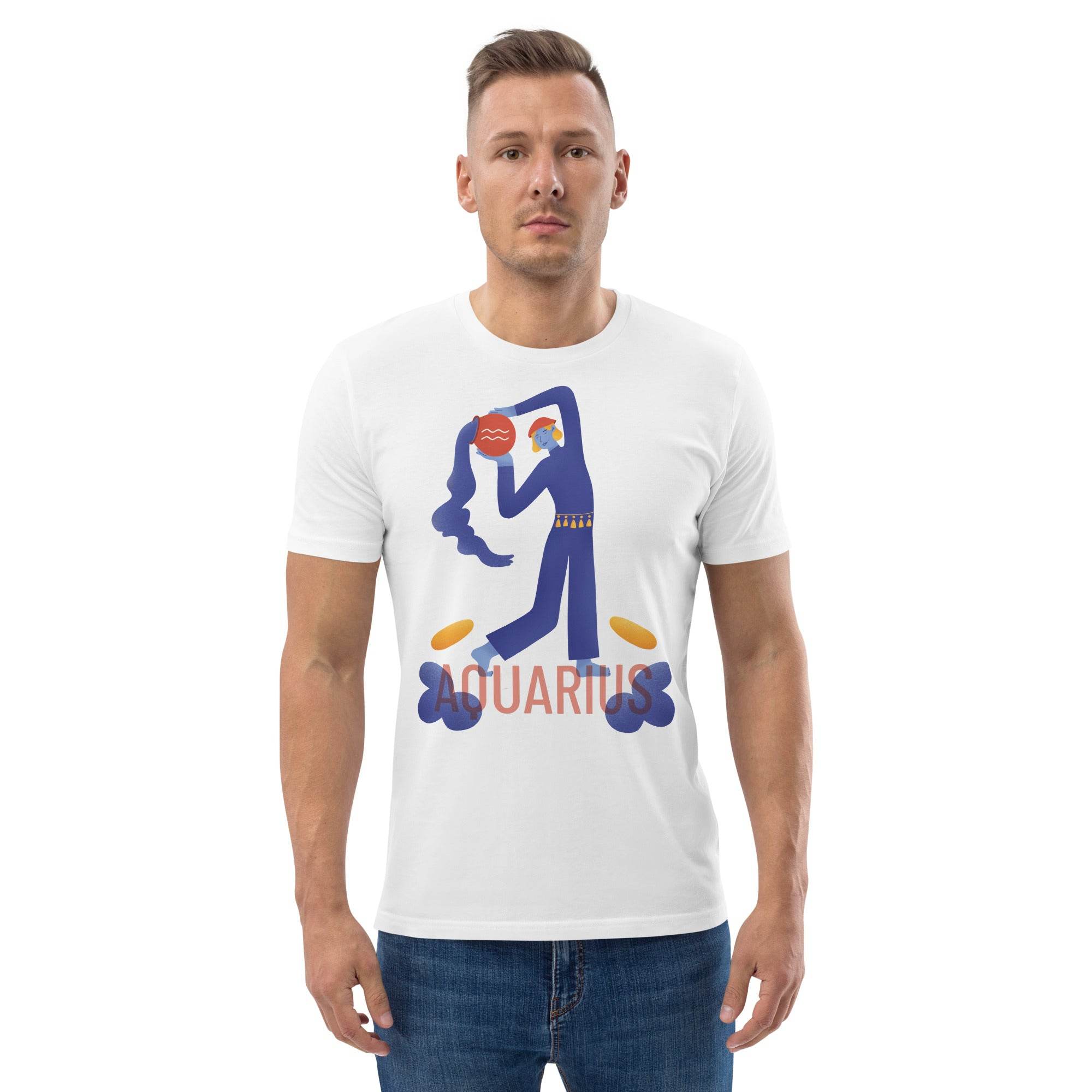 Aquarius Unisex Organic Cotton T-Shirt - Raw Edition - 