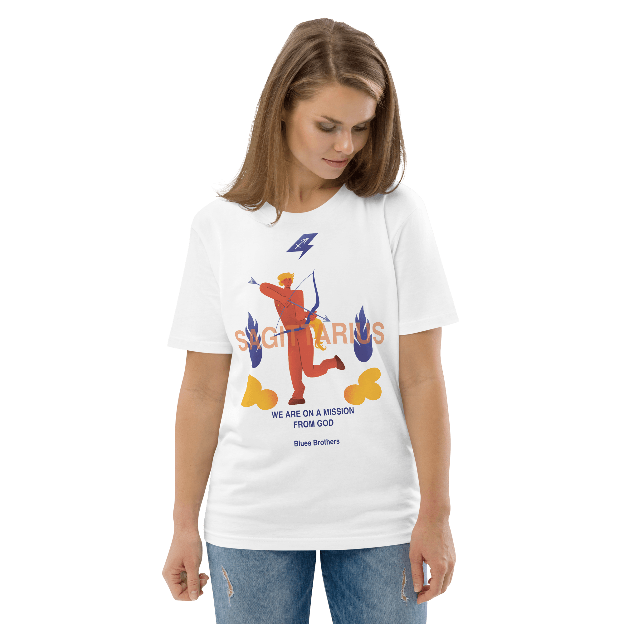 Sagittarius Unisex Organic Cotton T-Shirt - The Blues Brothers Edition - 