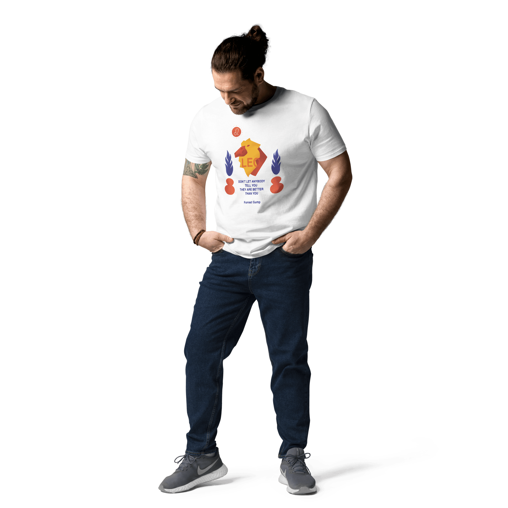 Leo Unisex Organic Cotton T-Shirt - Forrest Gump Edition - 